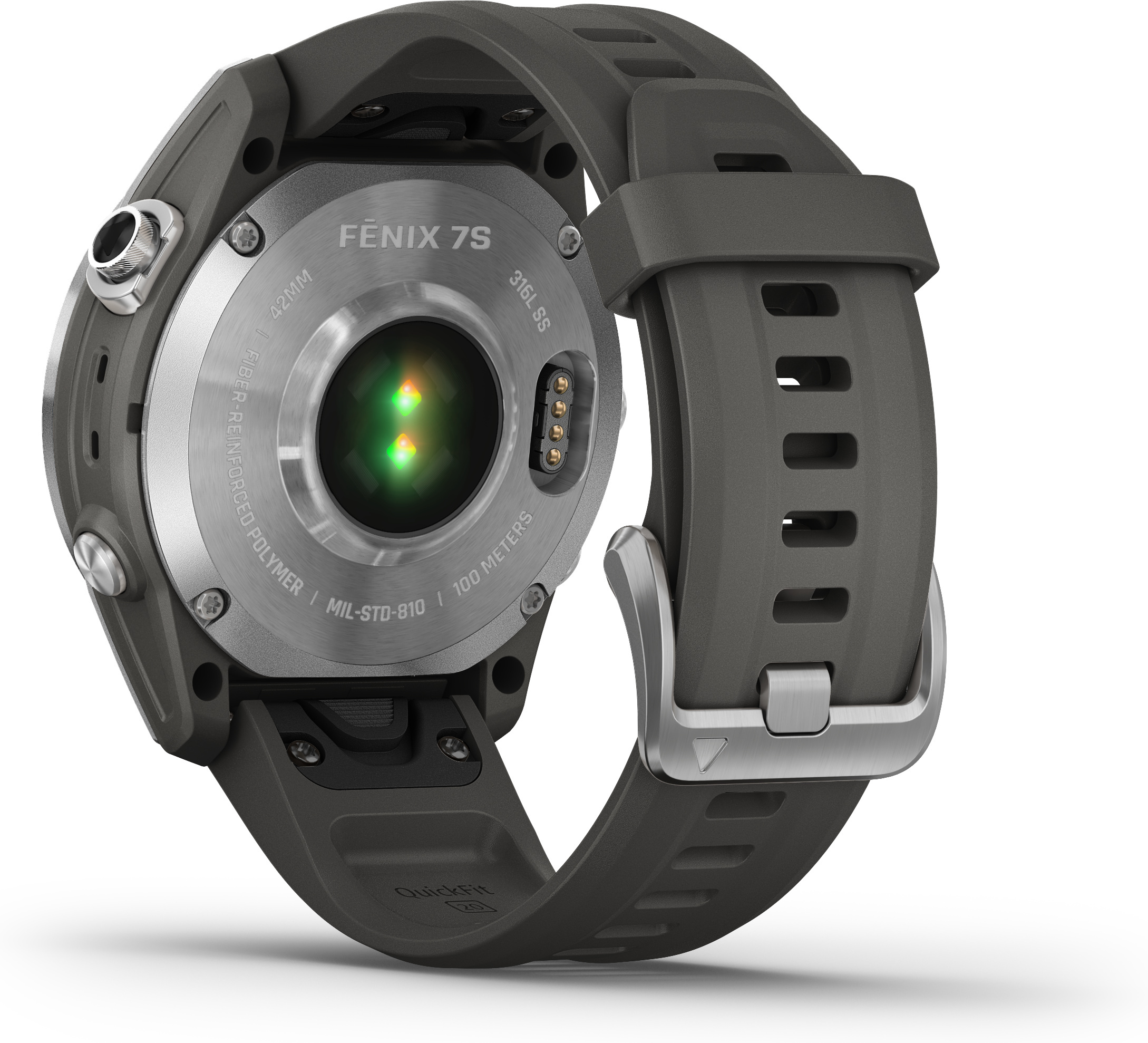 Garmin Fenix 7S -urheilukello, hopea