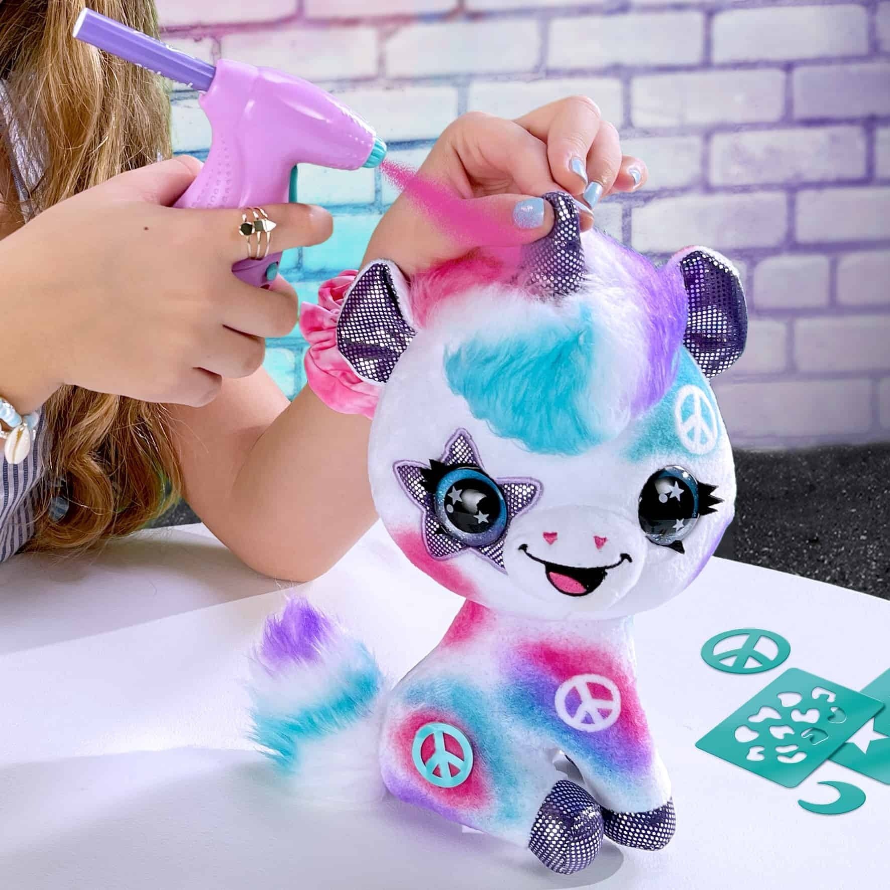 Airbrush Plush -pehmolelu, Unicorn