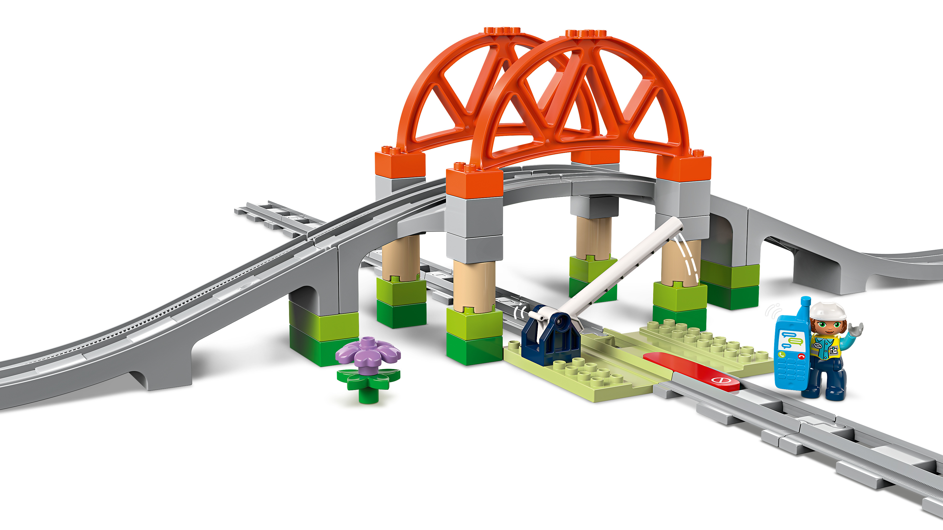 LEGO DUPLO Town 10426 – Silta ja raiteet ‑laajennussarja