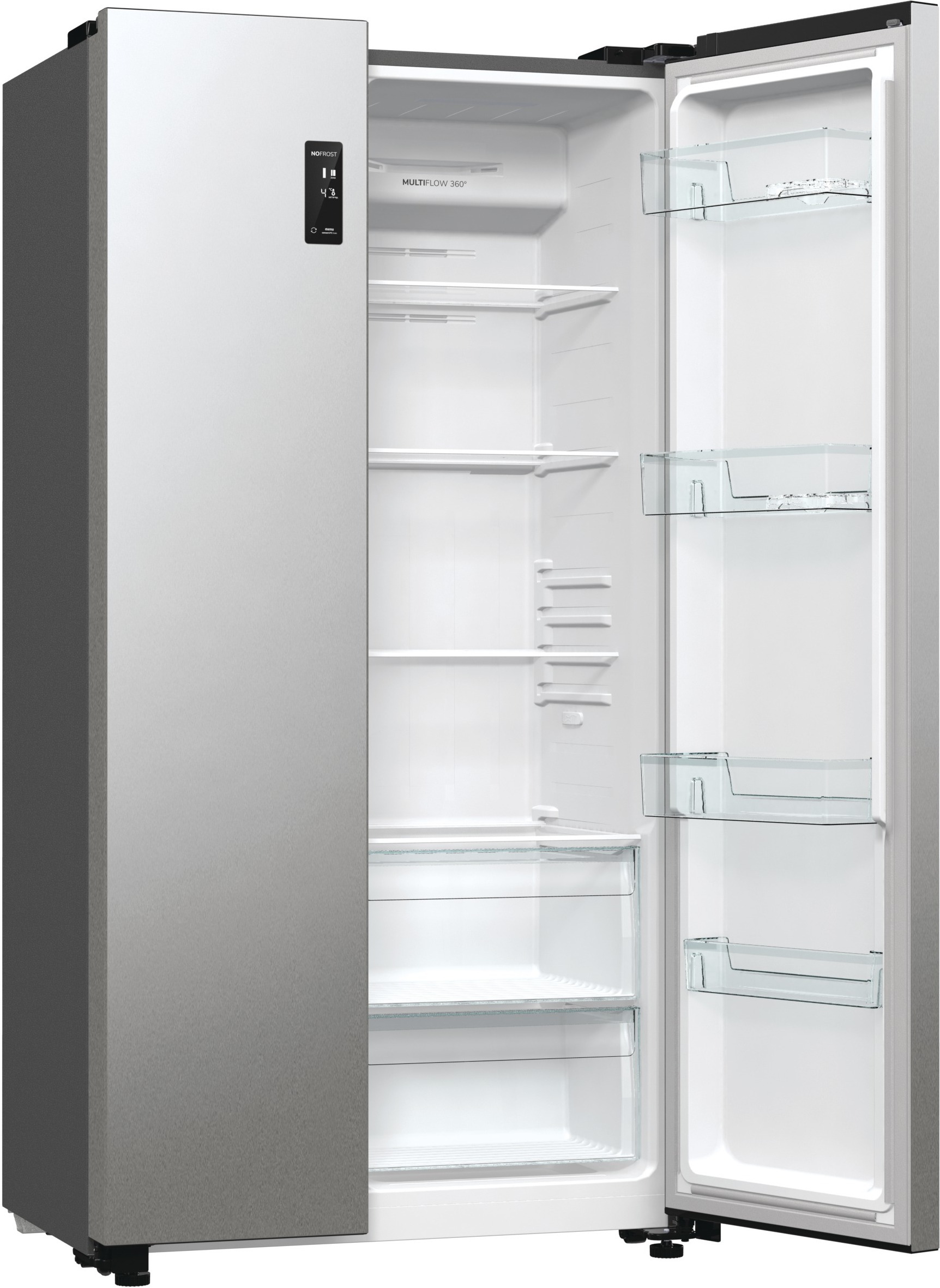 Gorenje NRR9185EAXL Side By Side, teräs