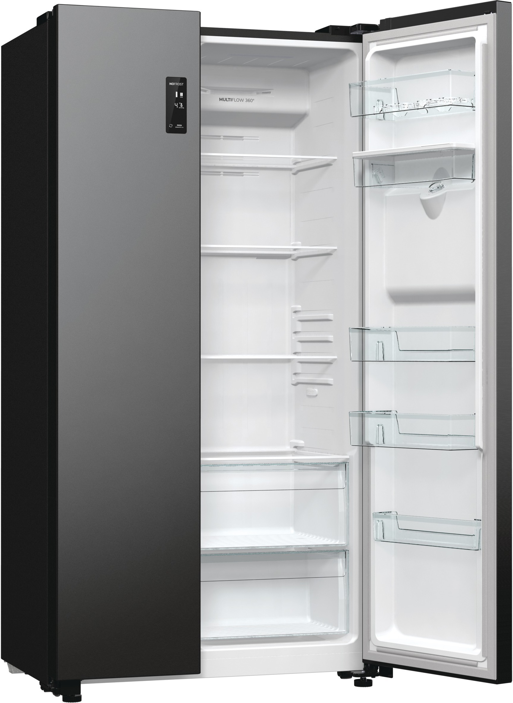 Gorenje NRR9185EABXLWD Side By Side, musta
