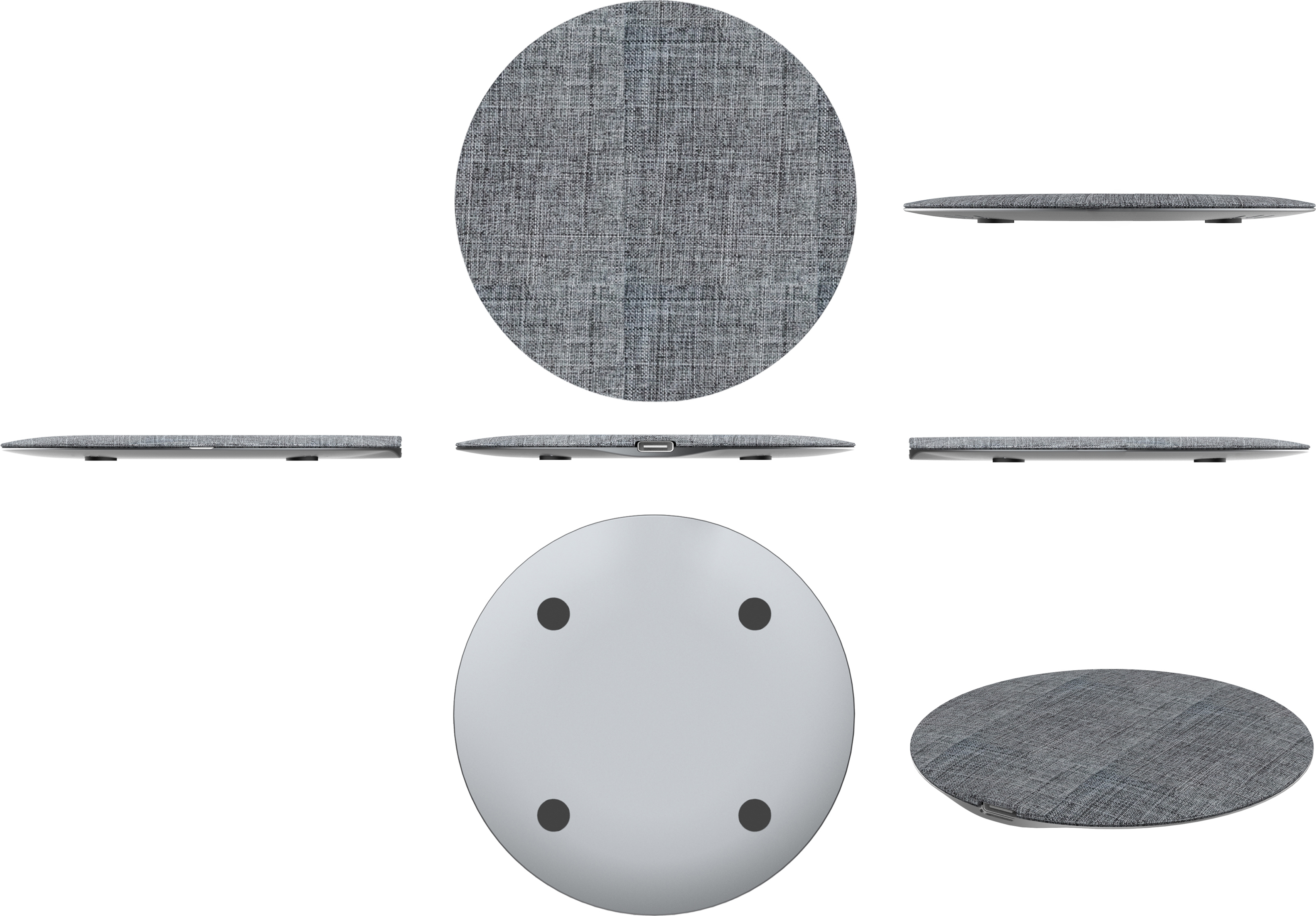 FoneKit LA-15 PD -langaton latausalusta, harmaa