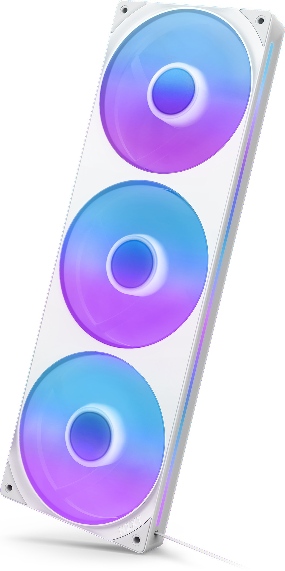 NZXT F280 RGB CORE -tuuletin, 2 * 140 mm, valkoinen