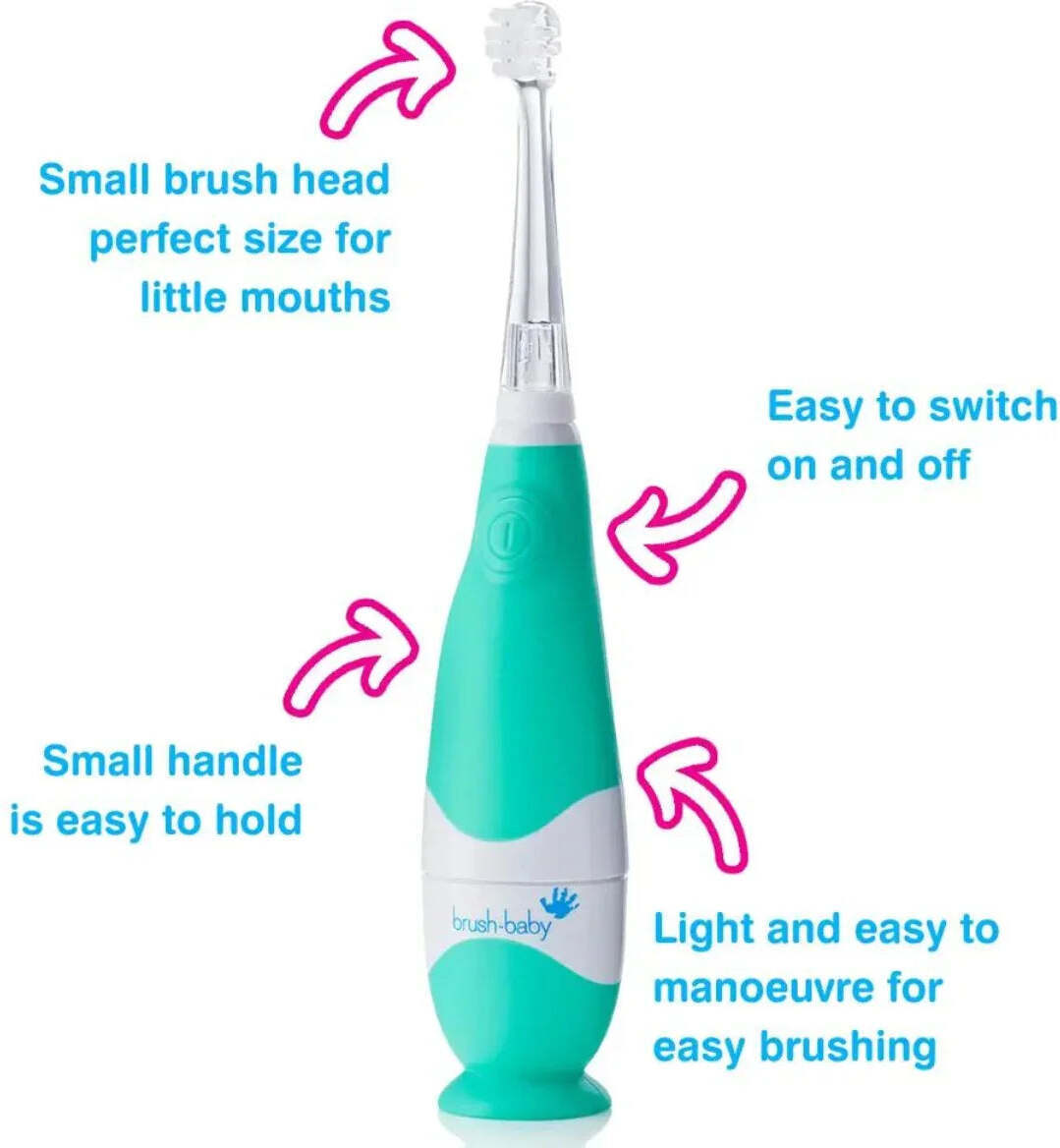 Brush Baby BabySonic vauvasähköhammasharja, vihreä