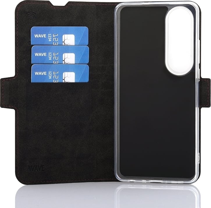 Wave BookCase -suojakuori, OnePlus Nord CE4 Lite, Smoky Sangria