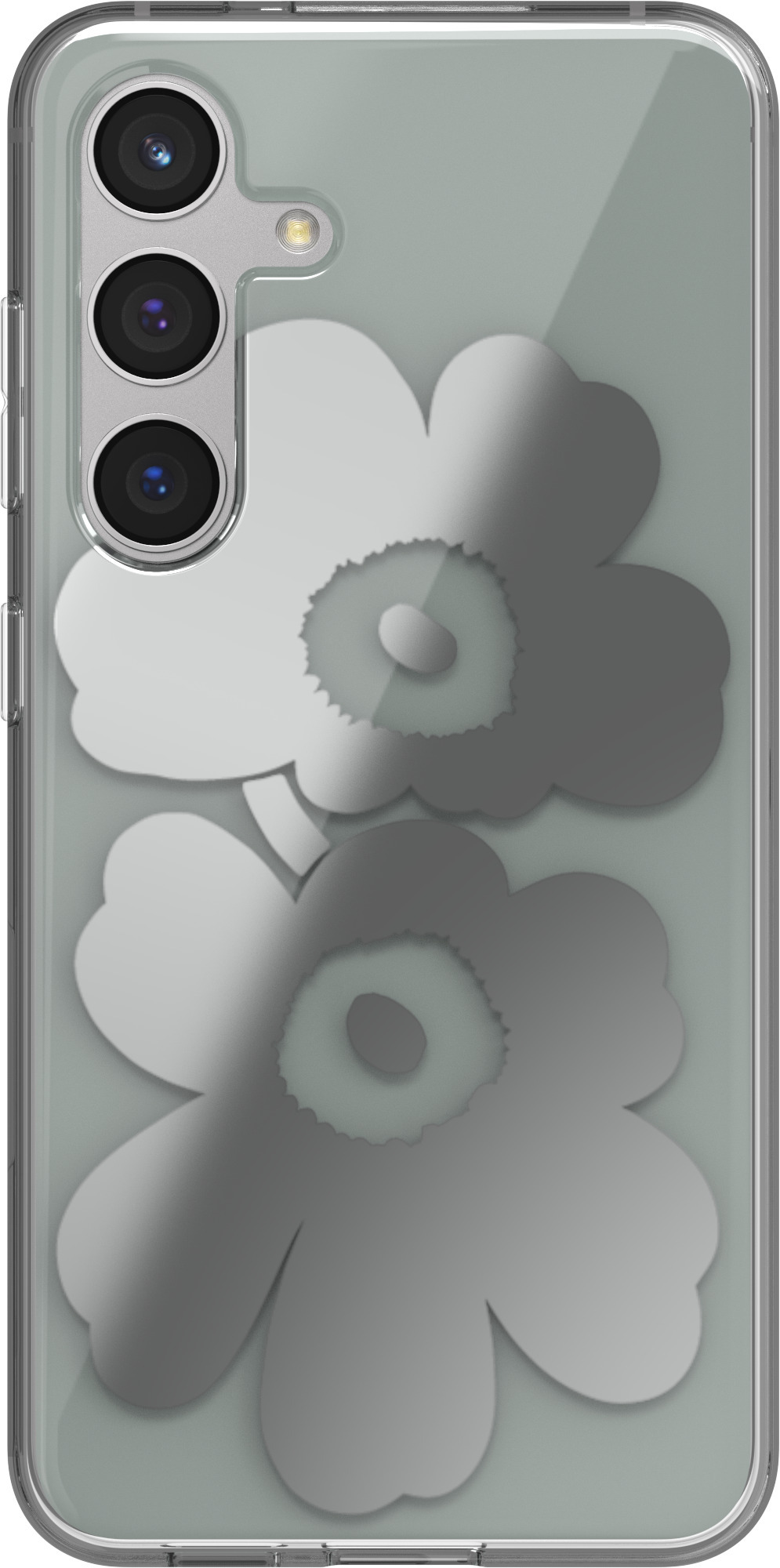 Samsung x Marimekko Dual Layer Case -suojakuori, Samsung Galaxy S24, hopea/harmaa