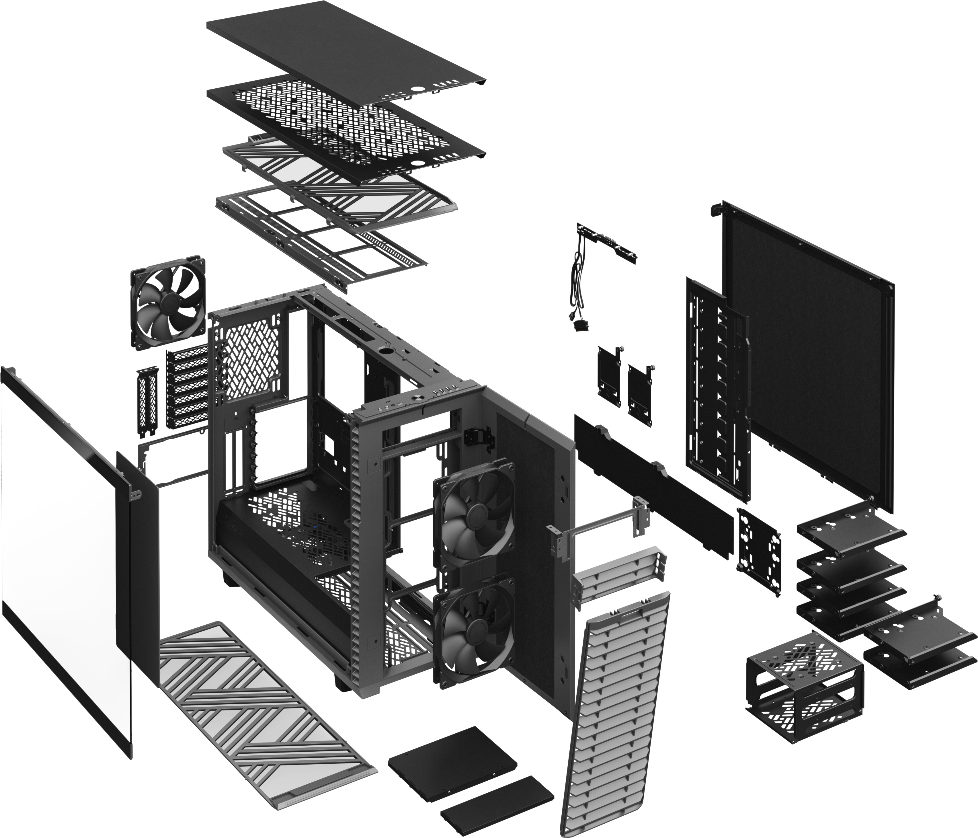 Fractal Design Define 7 - ATX-kotelo,  harmaa