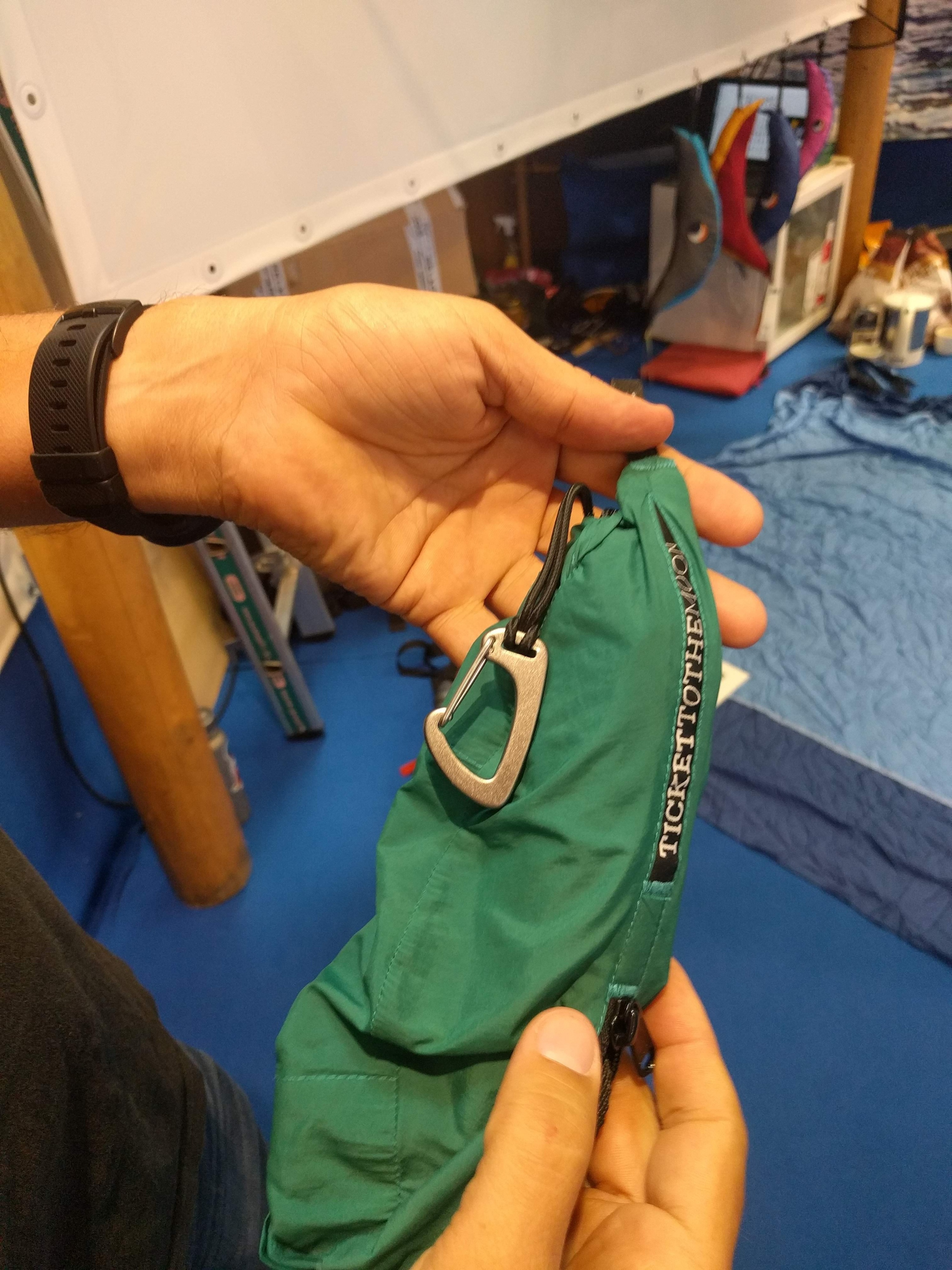 Ticket to the Moon Lightest Hammock -riippumatto, vihreä