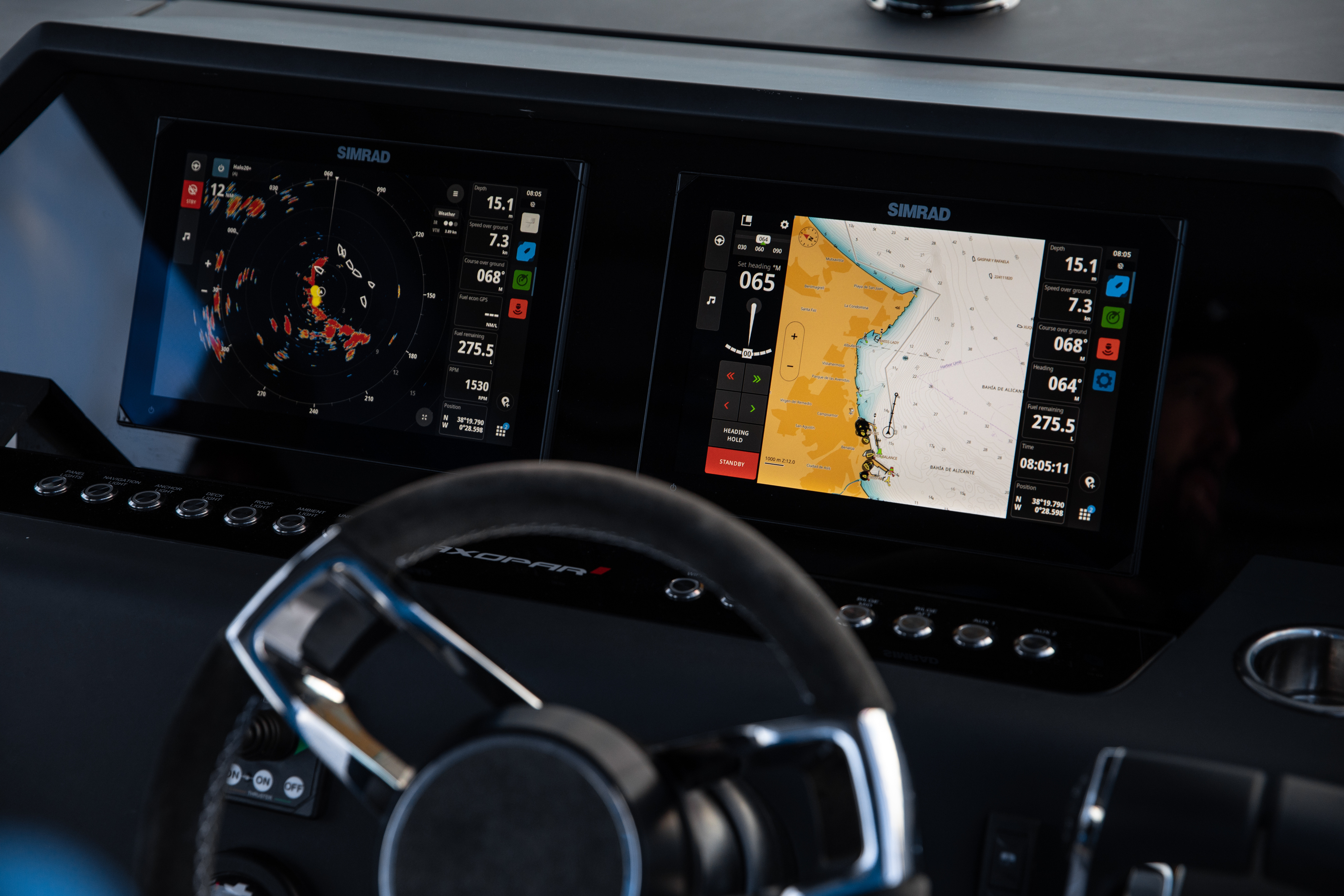Simrad NSX 3009 9" -karttaplotteri ja kaikuluotain ilman kaikuanturia