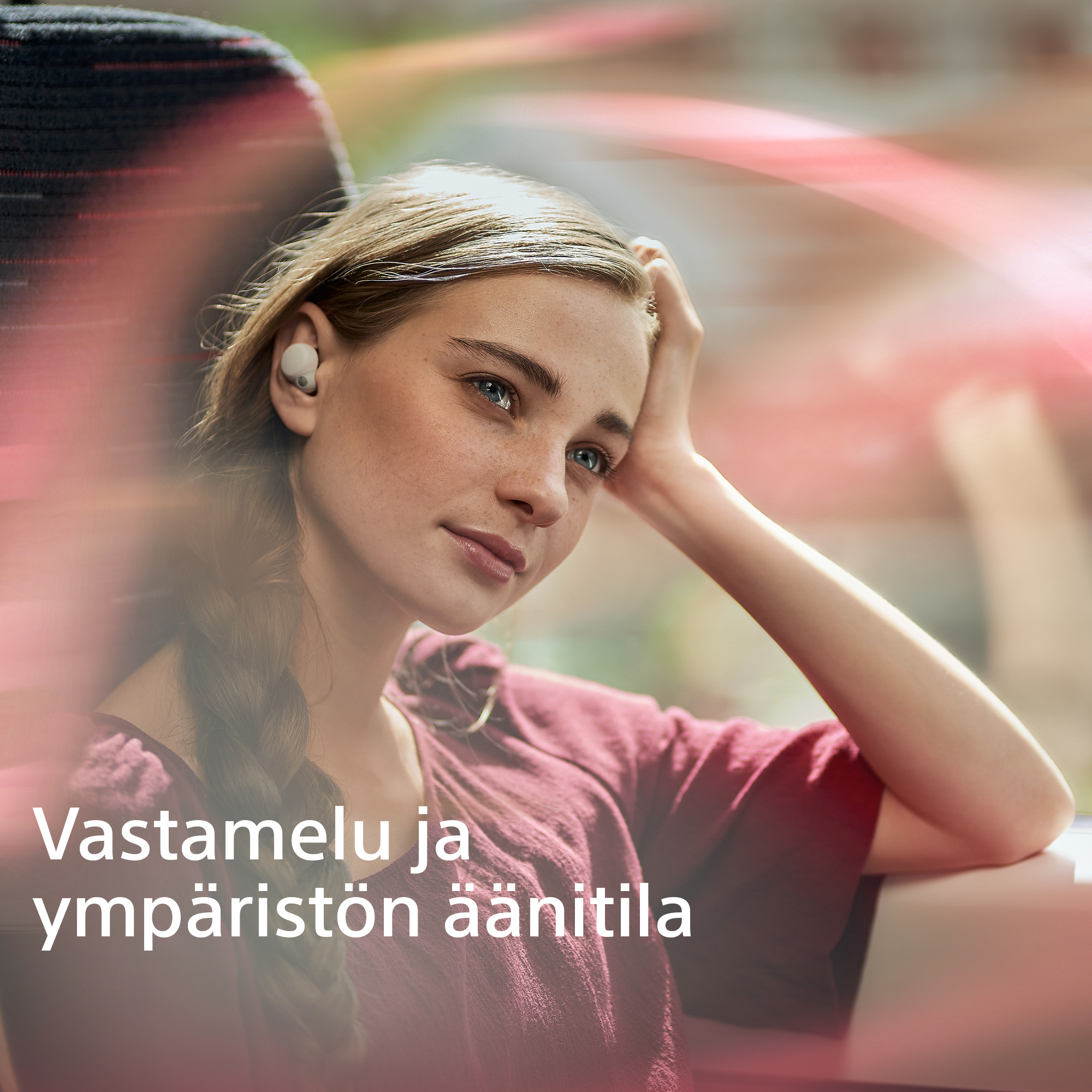 Sony LinkBuds S -langattomat vastamelunappikuulokkeet, valkoinen