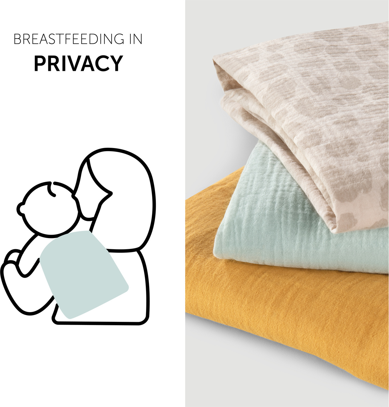 Hauck Cuddle N Clean -harsoliina, 80 x 80 cm, 3 kpl