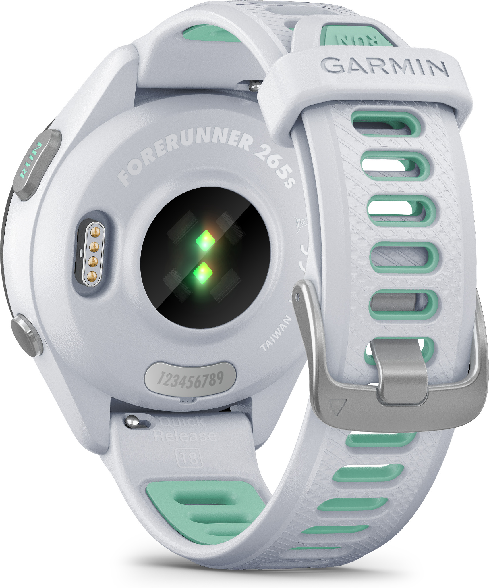 Garmin Forerunner 265S -urheilukello, valkoinen / vihreä