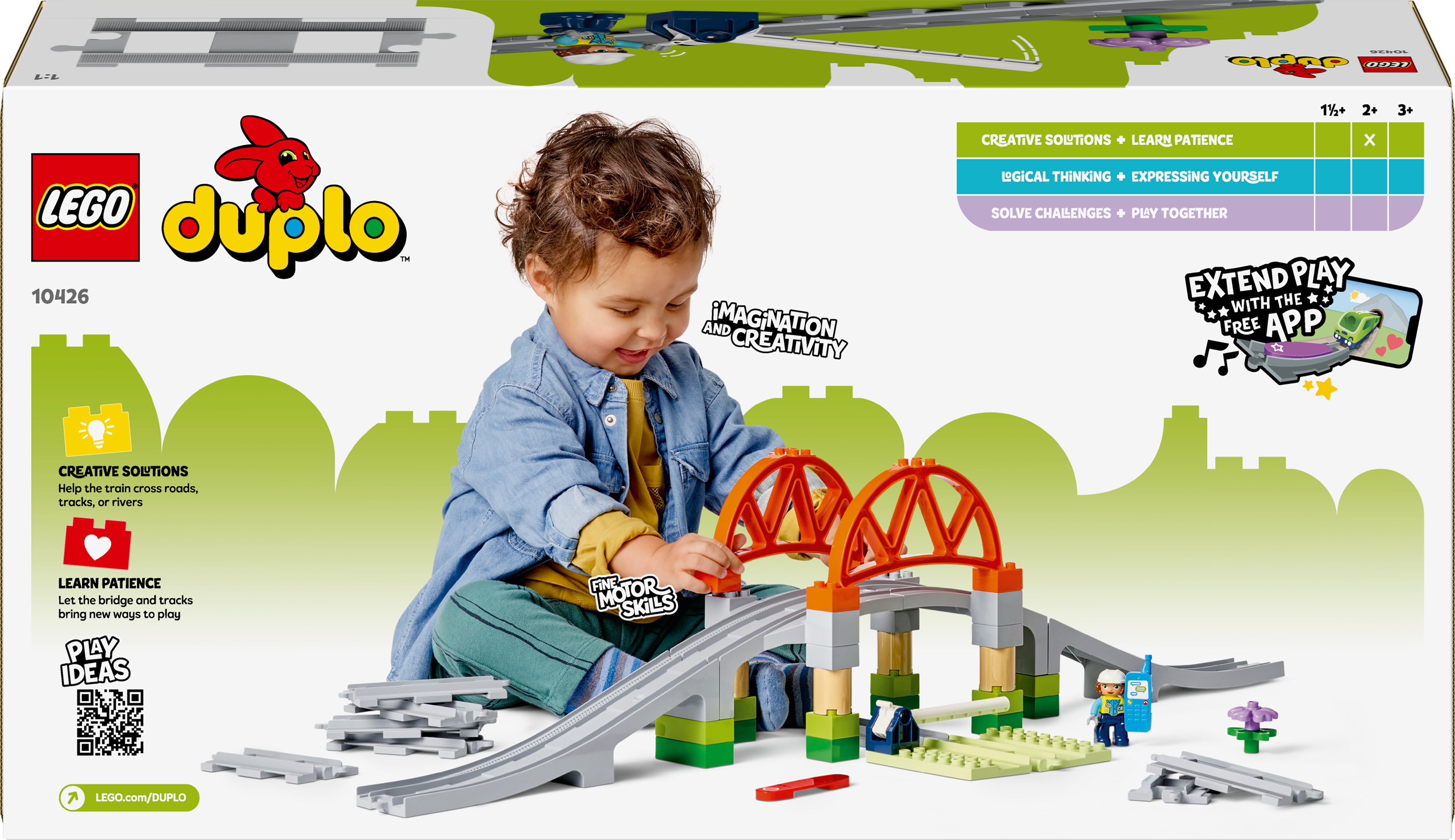 LEGO DUPLO Town 10426 – Silta ja raiteet ‑laajennussarja