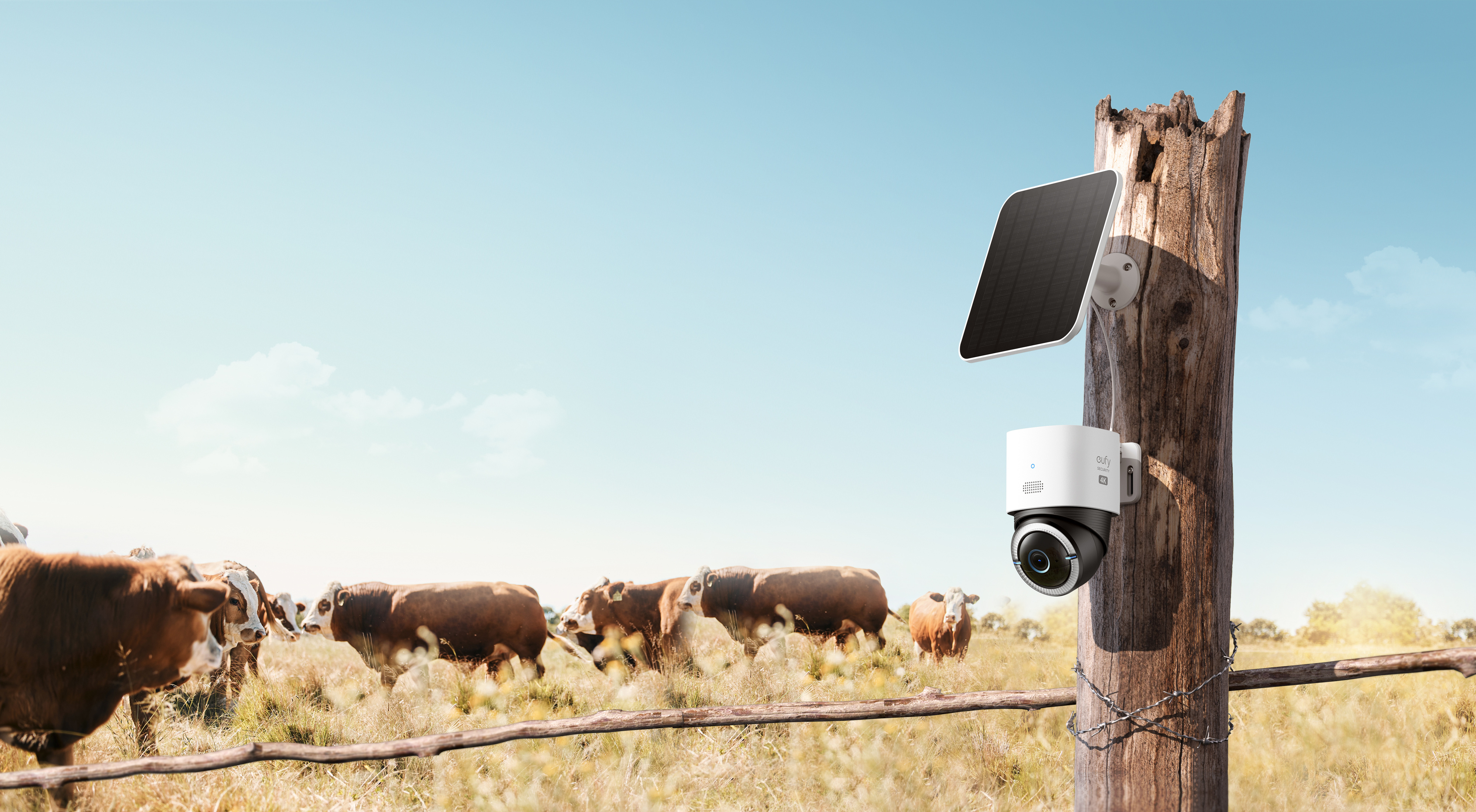 Anker eufy 4G LTE Cam S330 -valvontakamera, ulkokäyttöön, valkoinen