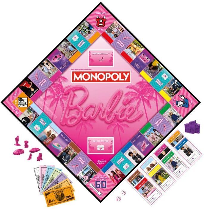 Monopoly Barbie -lautapeli, ENG