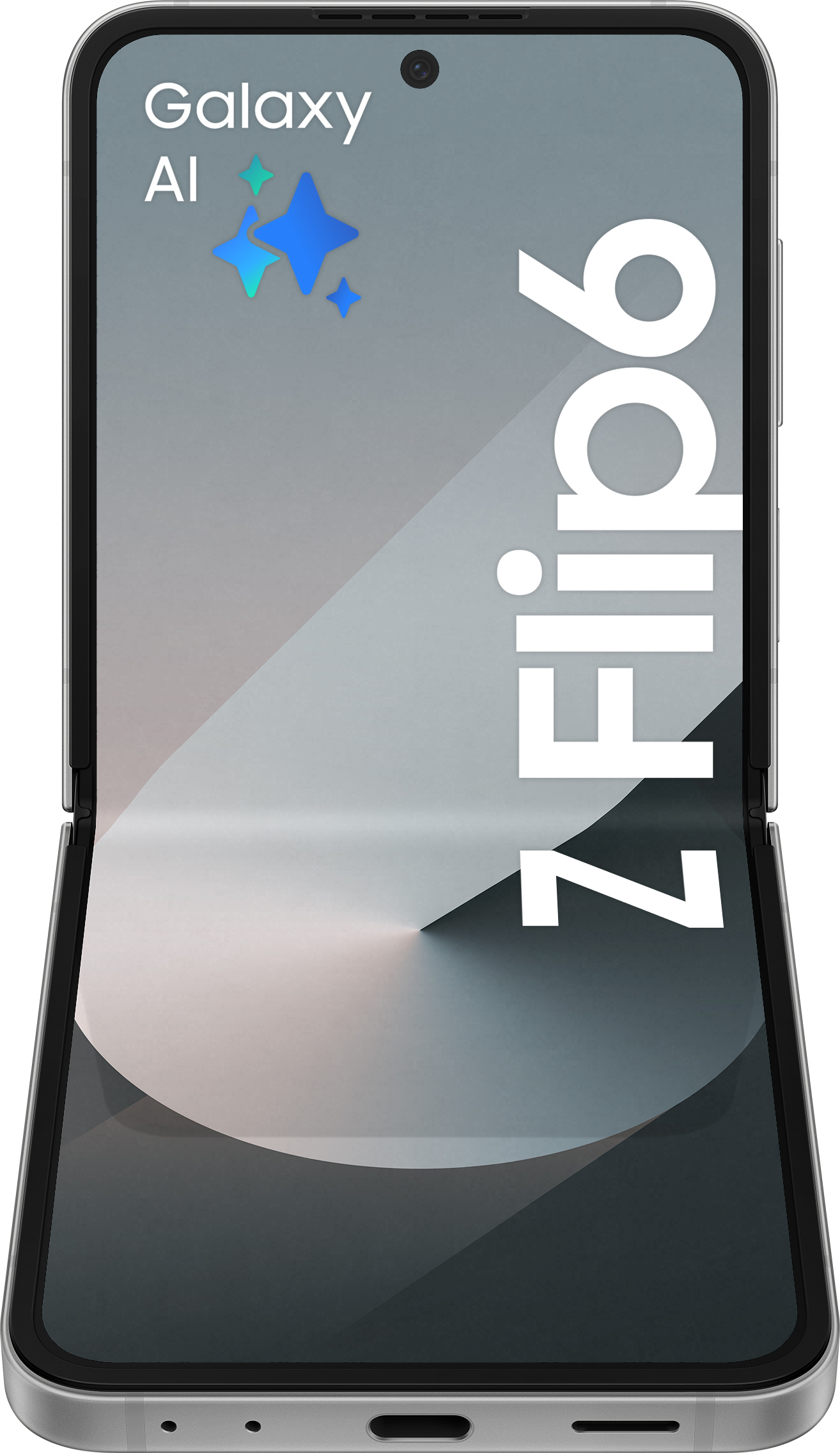 Samsung Galaxy Z Flip6 5G -puhelin, 256/12 Gt, Silver Shadow
