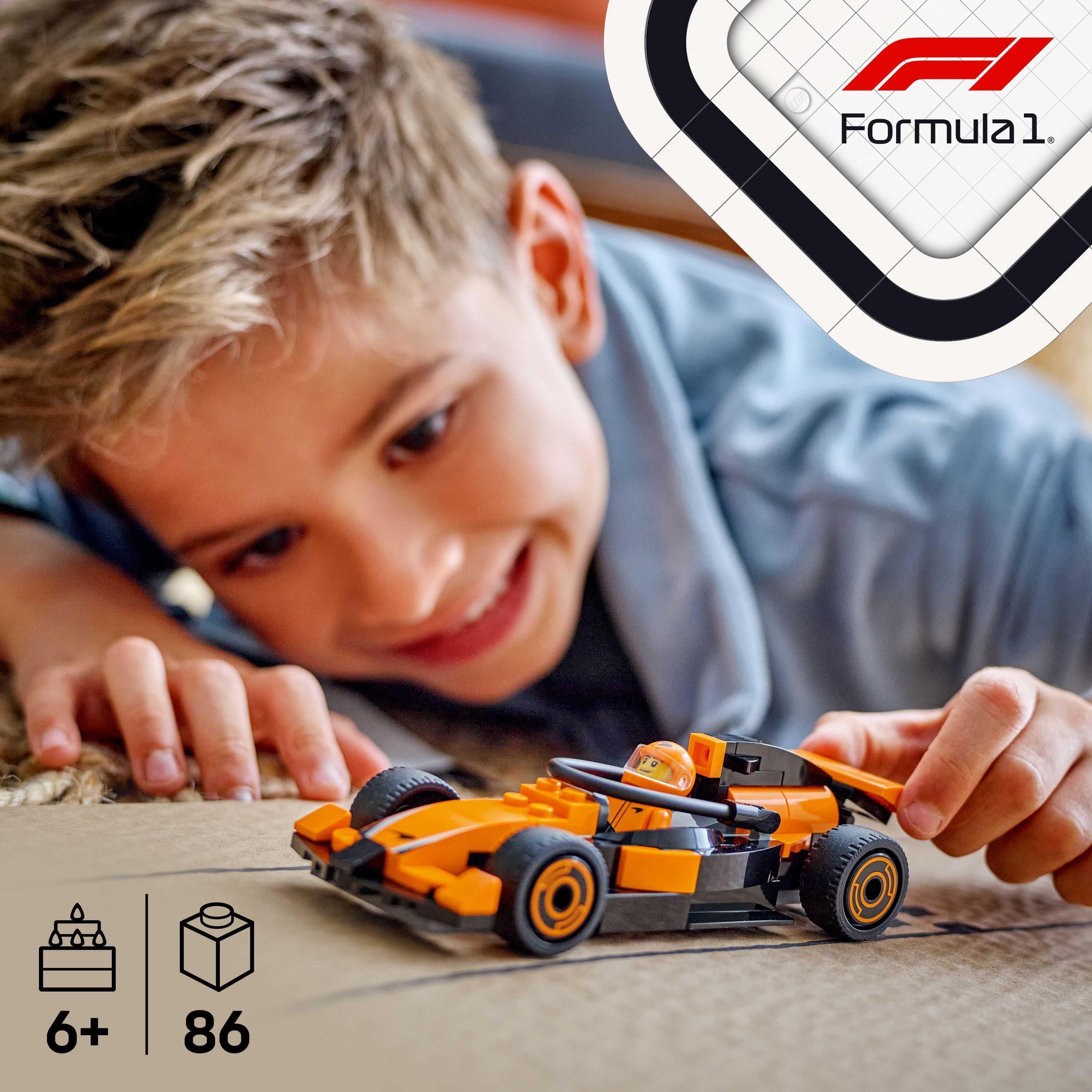 LEGO City 60442 – F1-kuljettaja ja McLaren-kilpa-auto