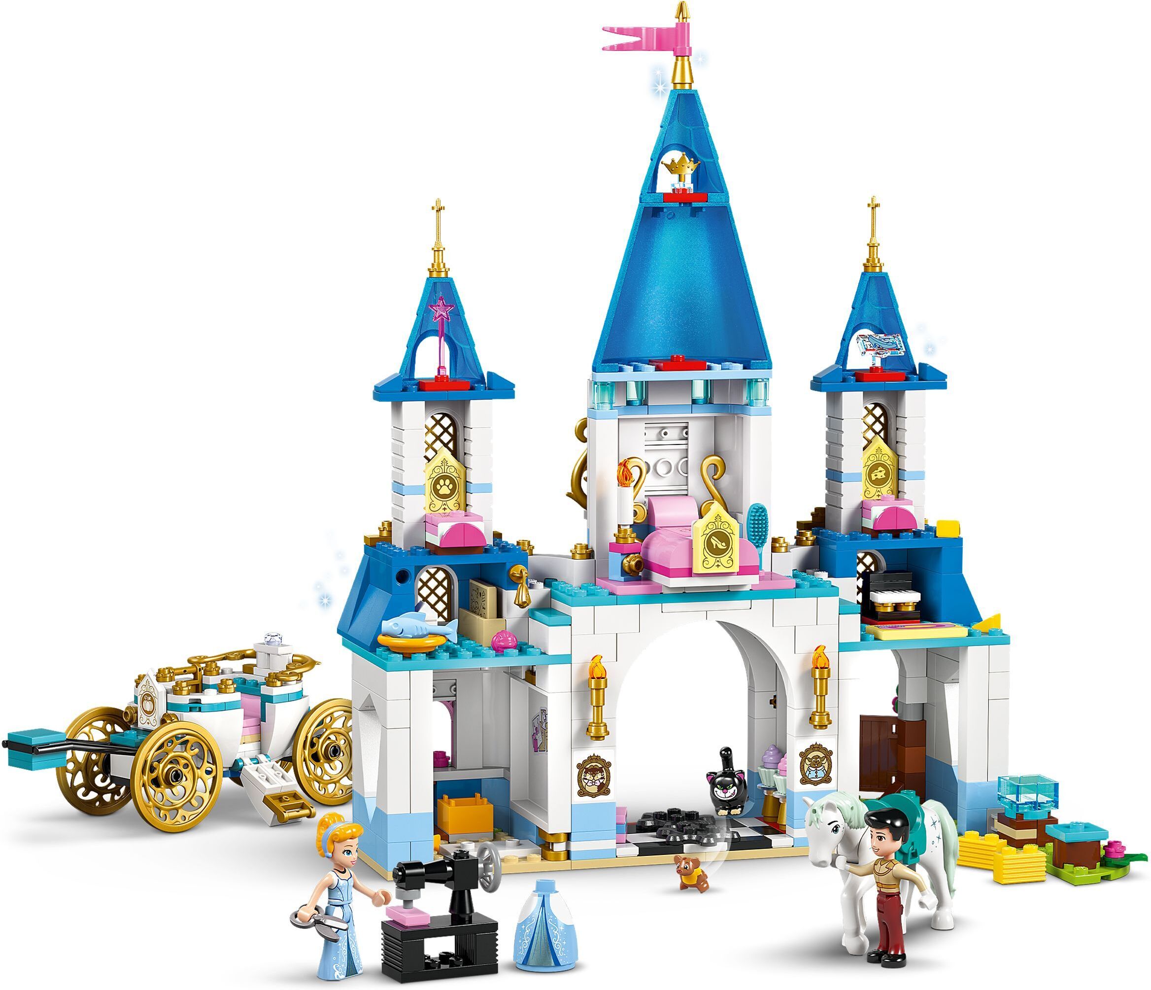 LEGO Disney Princess 43275 – Tuhkimon linna ja hevosvaunut