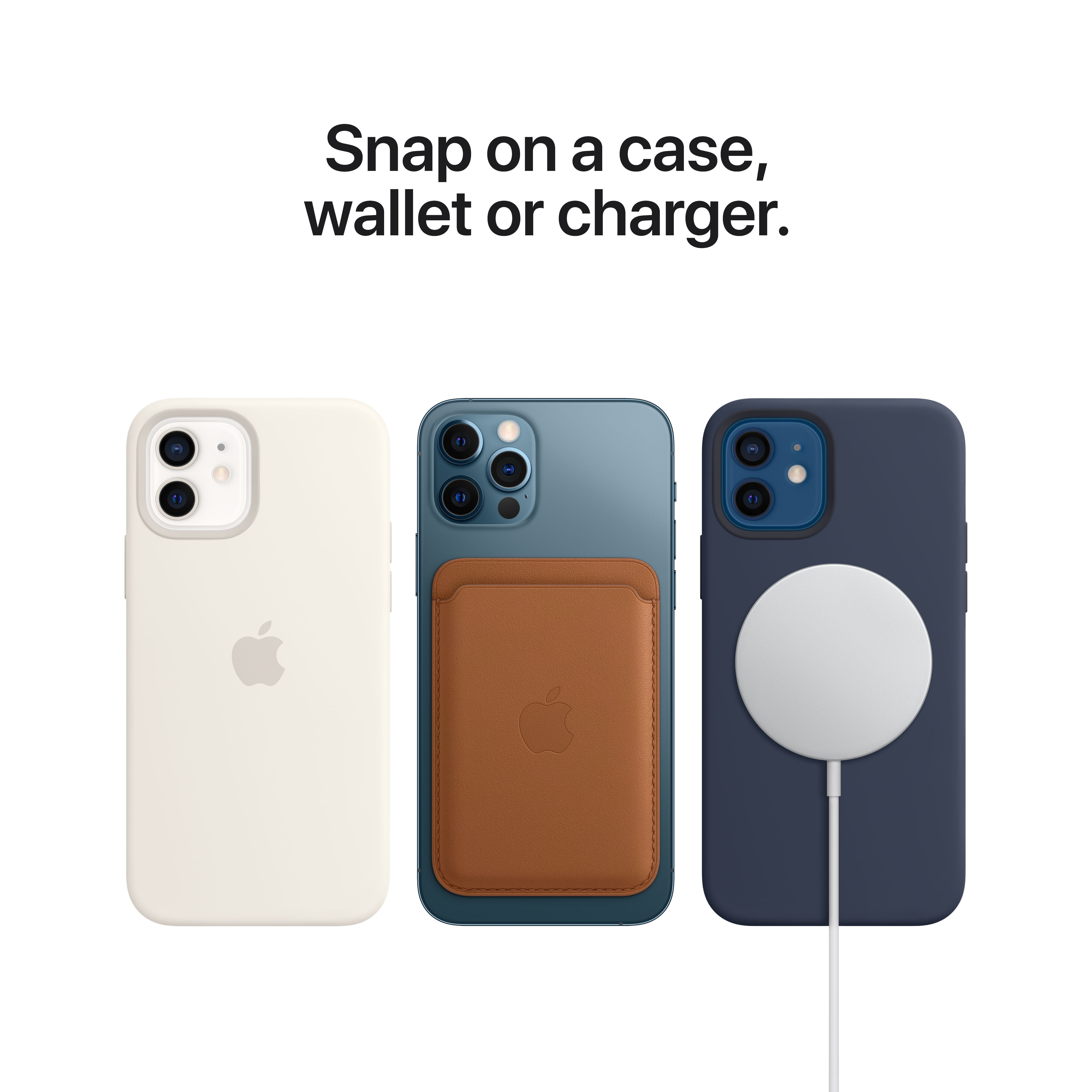 Apple iPhone 12 / 12 Pro -silikonikuori MagSafella, läpinäkyvä (MHLM3)