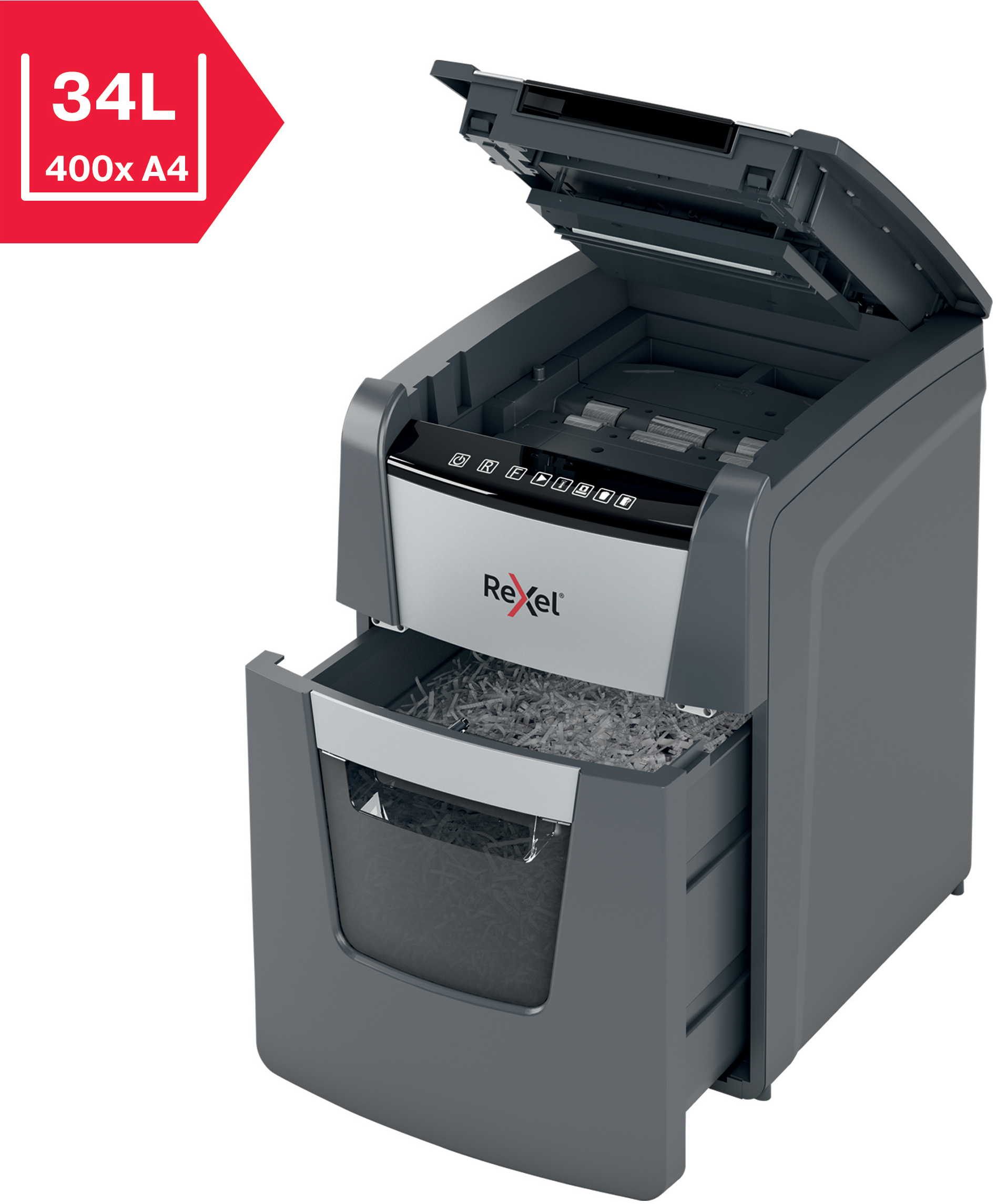 Rexel Optimum 100M automaattinen -paperisilppuri, P5