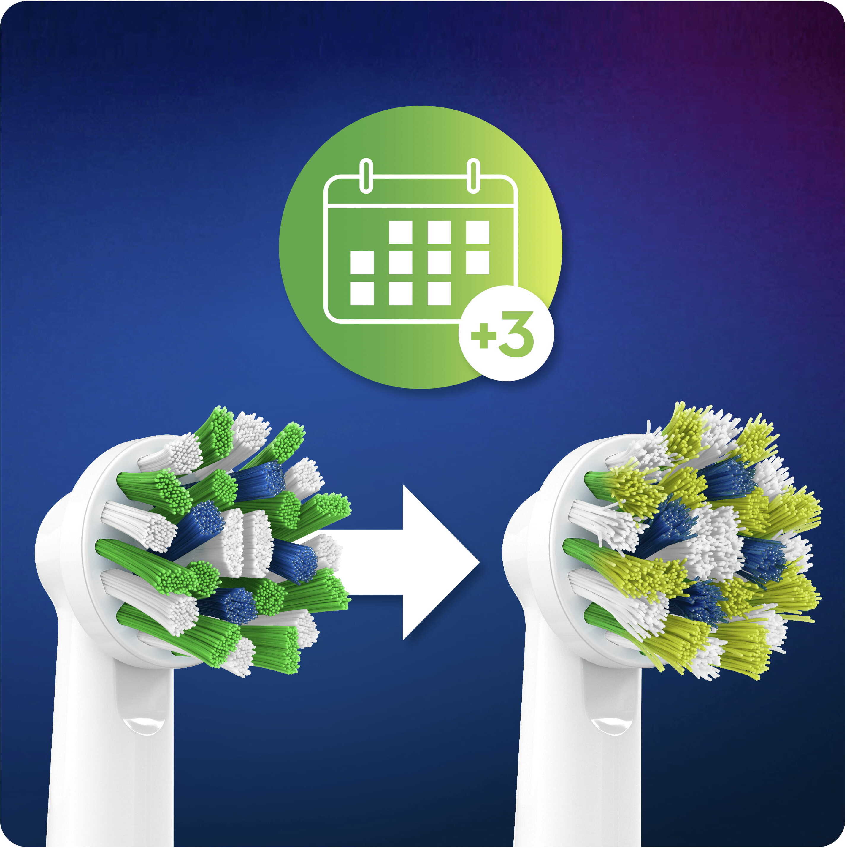 Oral-B CrossAction CleanMaximiser -vaihtoharja, 9 kpl
