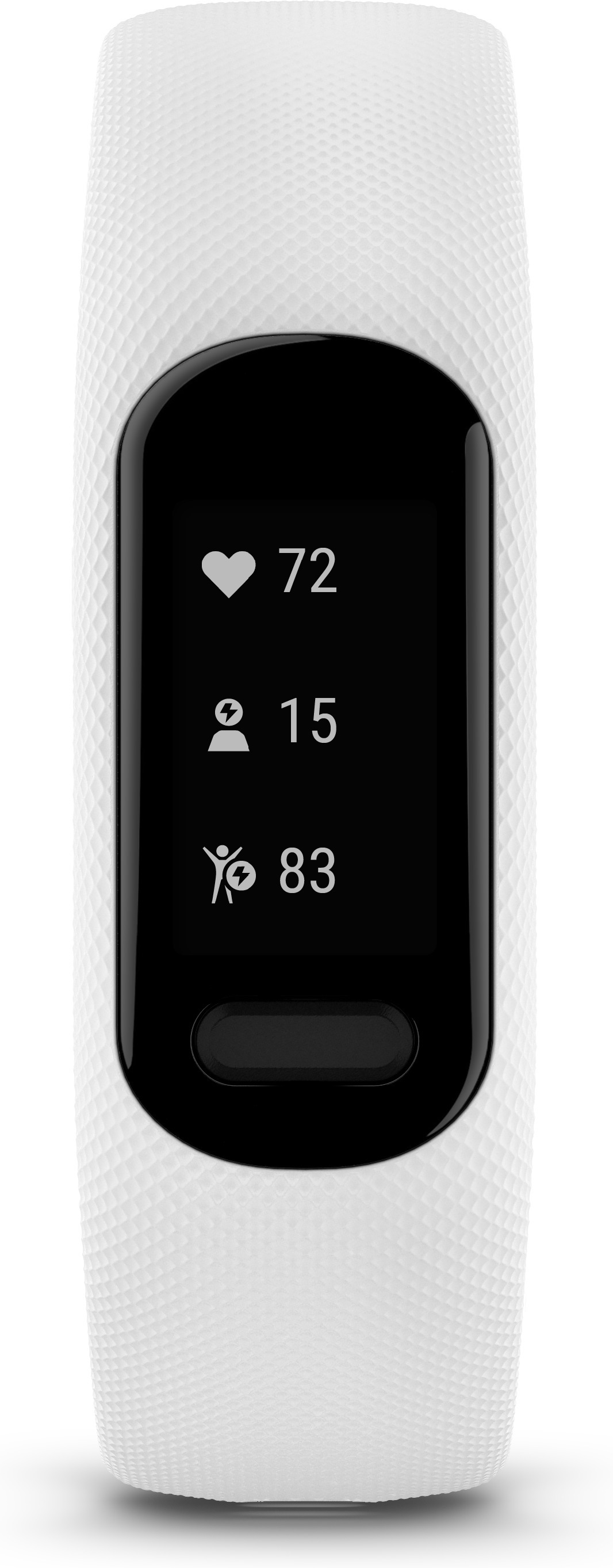 Garmin Vivosmart 5 -aktiivisuusranneke, valkoinen, S/M-koko