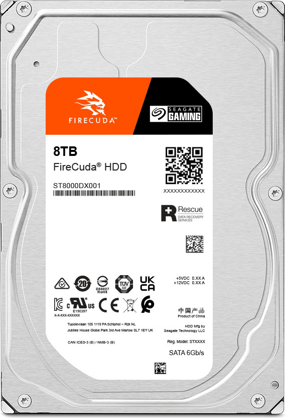Seagate FireCuda 8 Tt Gaming SATAIII 256 Mt 3,5" -kovalevy