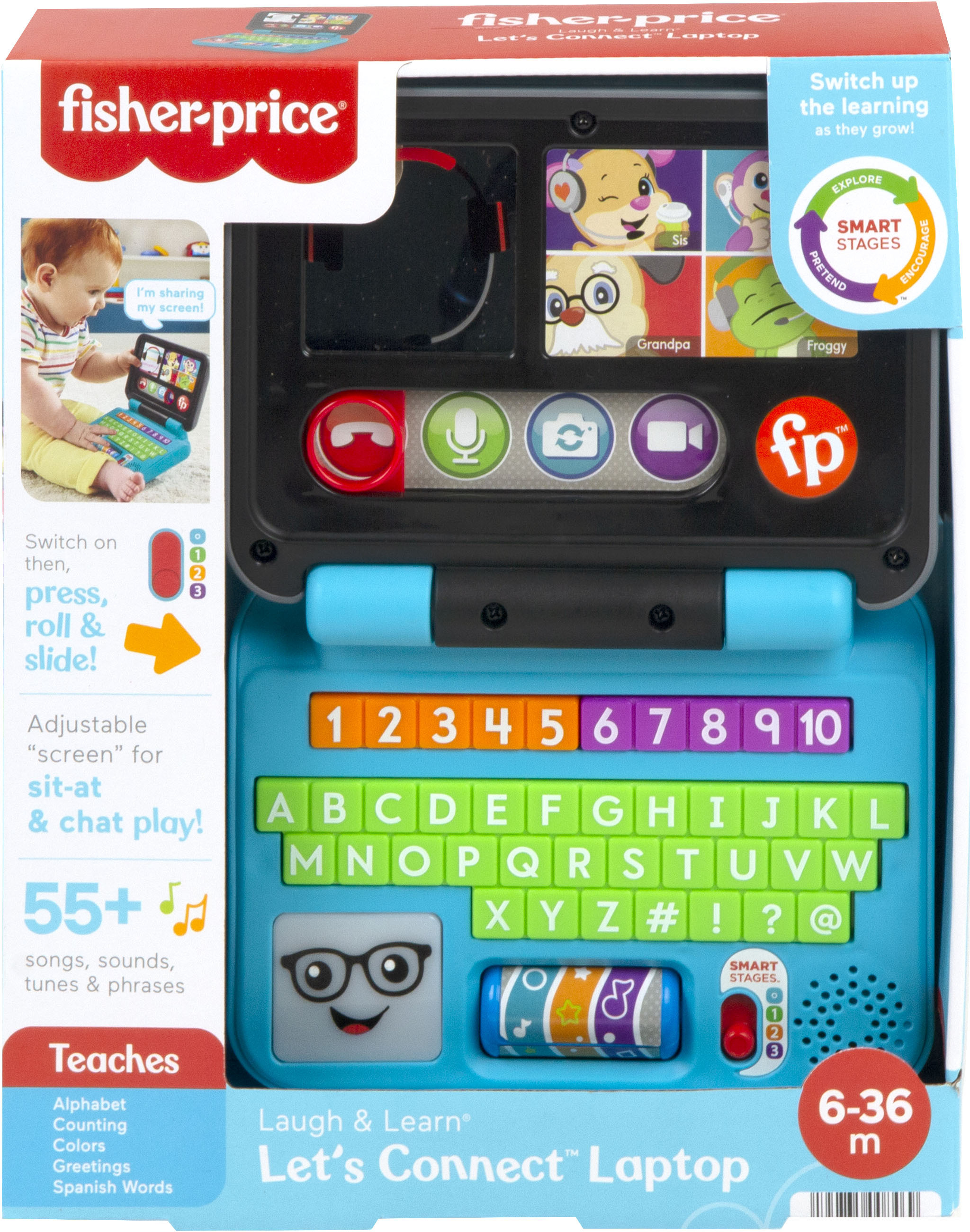 Fisher Price Let'S Connect -ensiläppäri, suomi