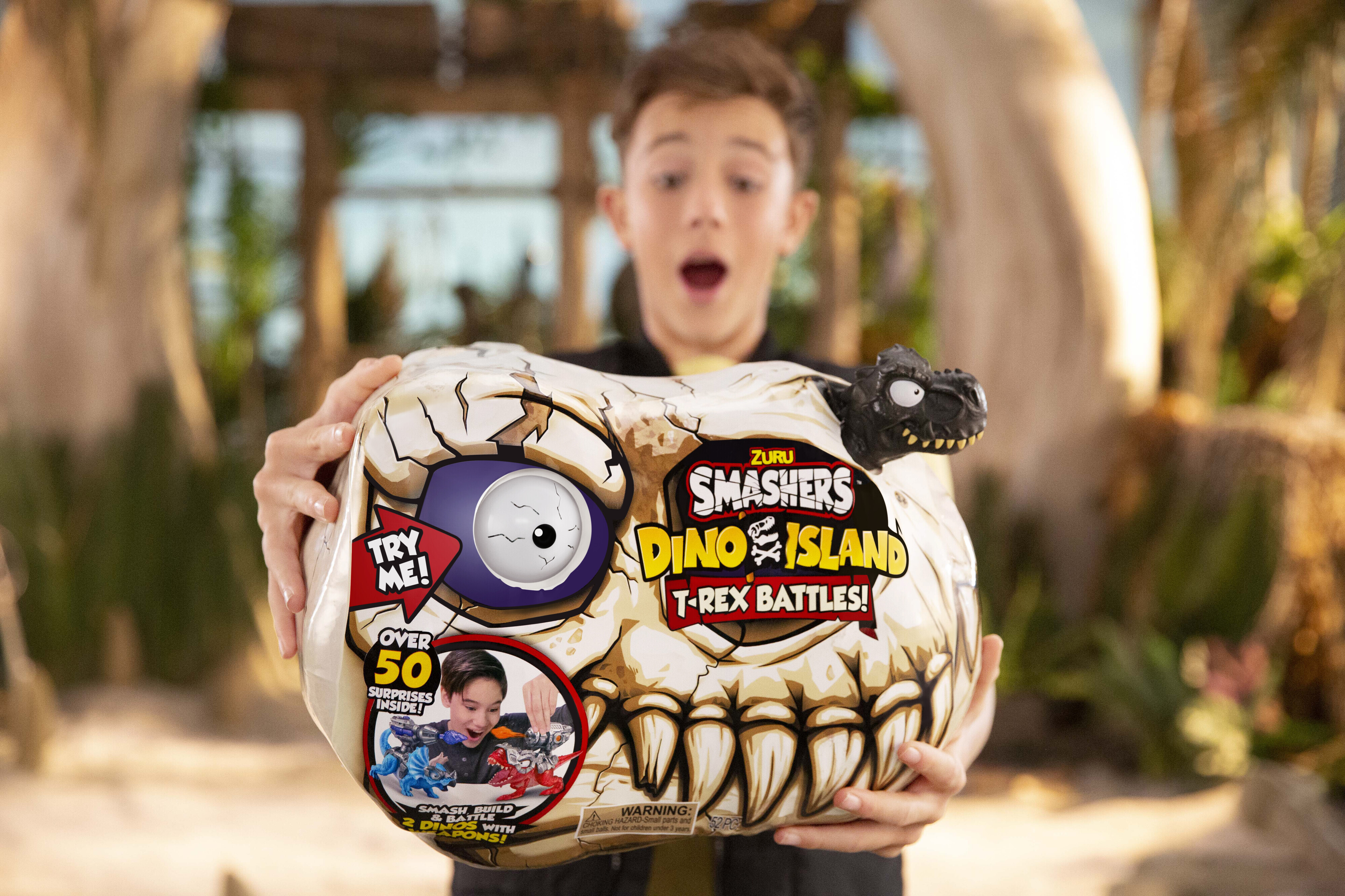 Smashers Jurassic Mega Light-Up Dino S1 - yllätysmuna