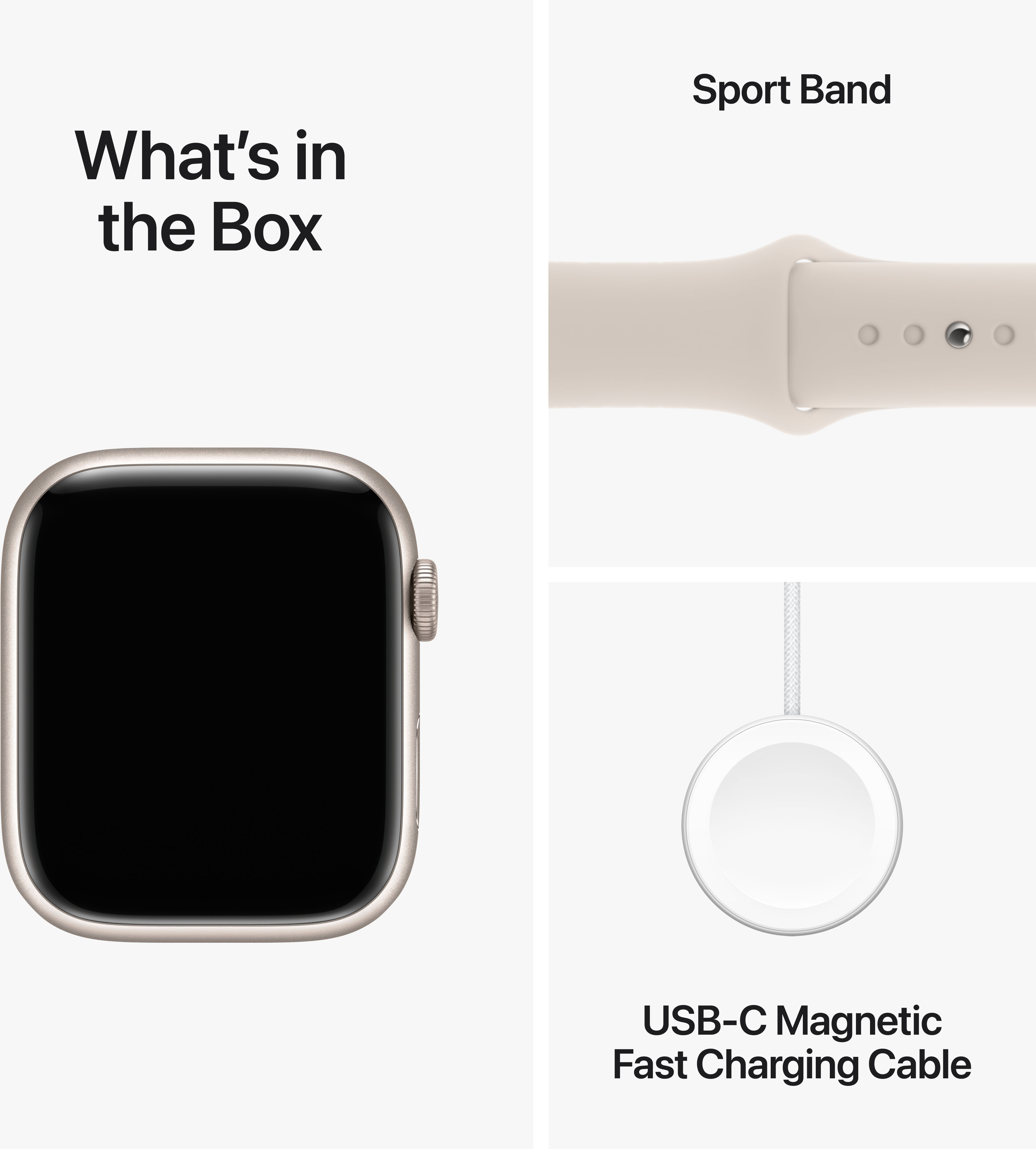 Apple Watch Series 9 (GPS + Cellular) 45 mm keskiyönsininen alumiinikuori ja keskiyönsininen urheiluranneke, S/M (MRMC3)