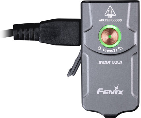Fenix E03R V2.0 -avaimenperälamppu, 500 lm