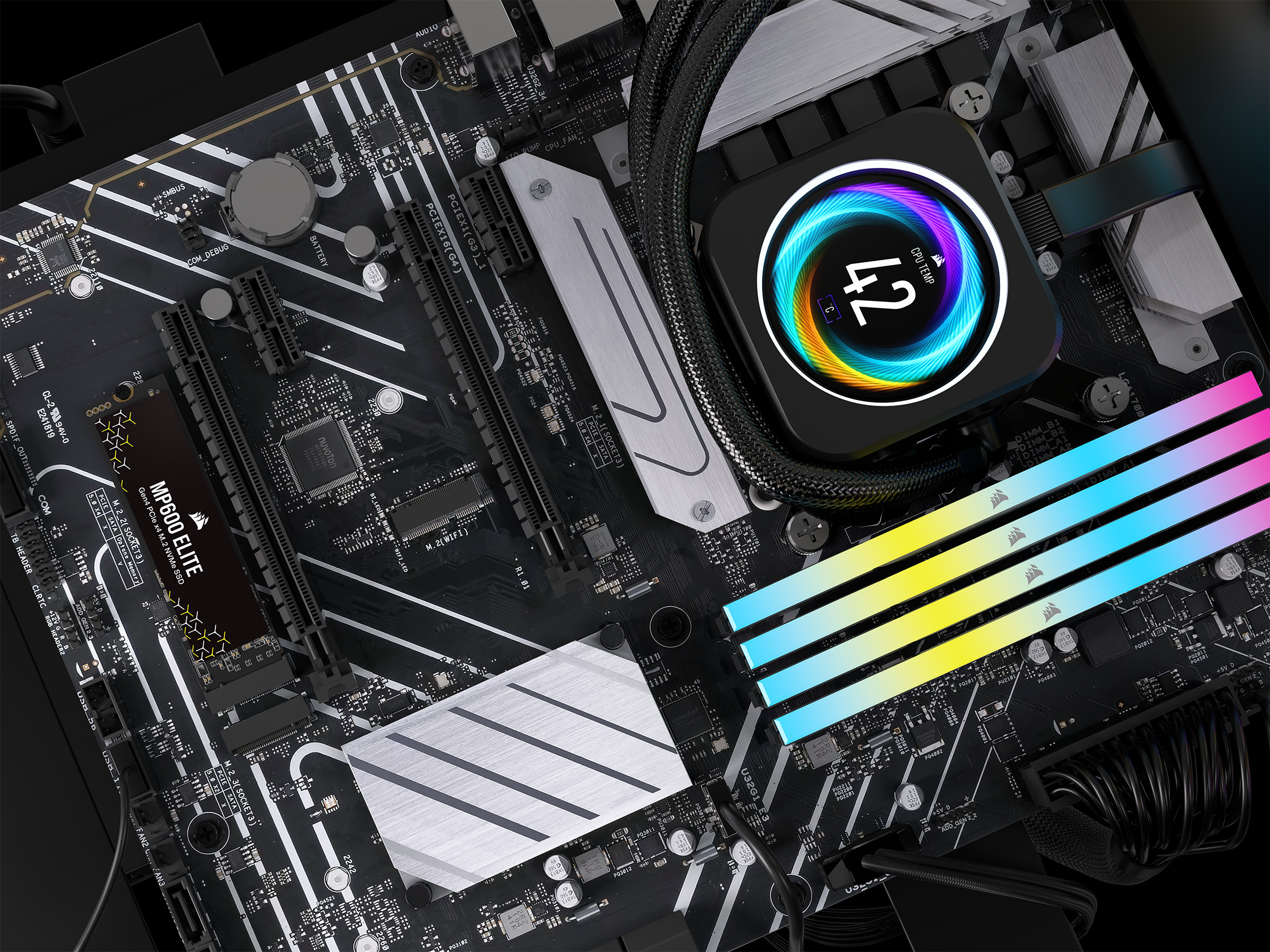 Corsair MP600 Elite 1 Tt M.2 NVMe -SSD-kovalevy