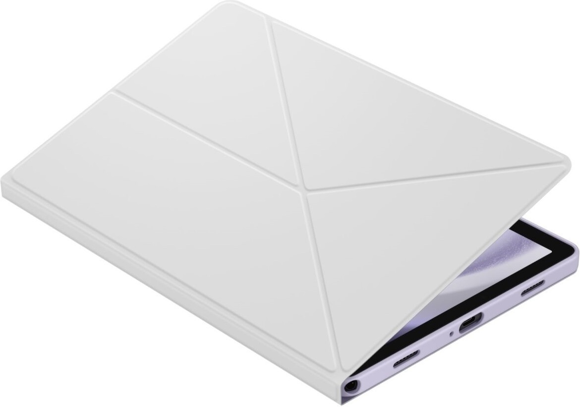 Samsung Galaxy Tab A9+ Book Cover -suojakotelo, valkoinen