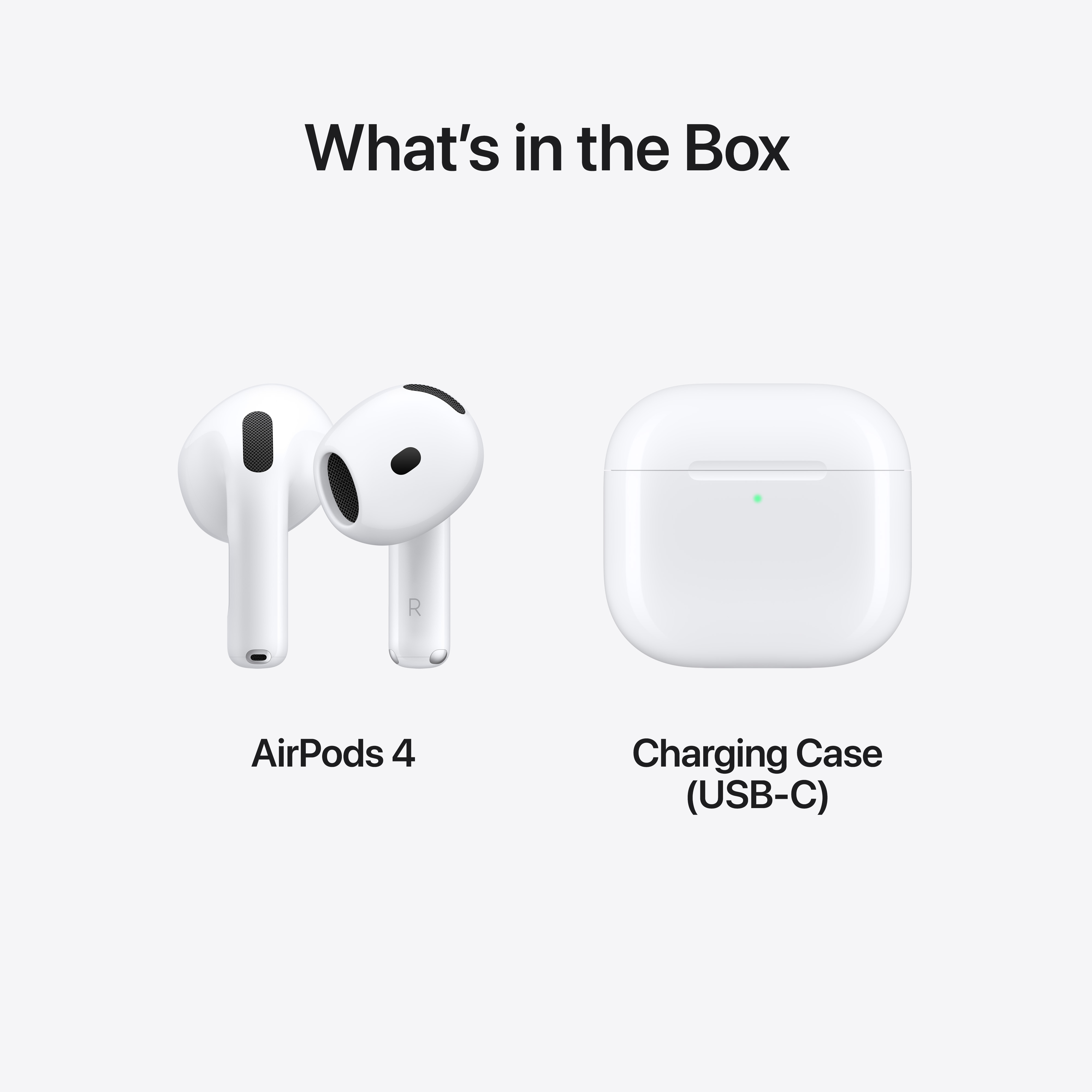 Apple AirPods 4 -nappikuulokkeet (MXP63)