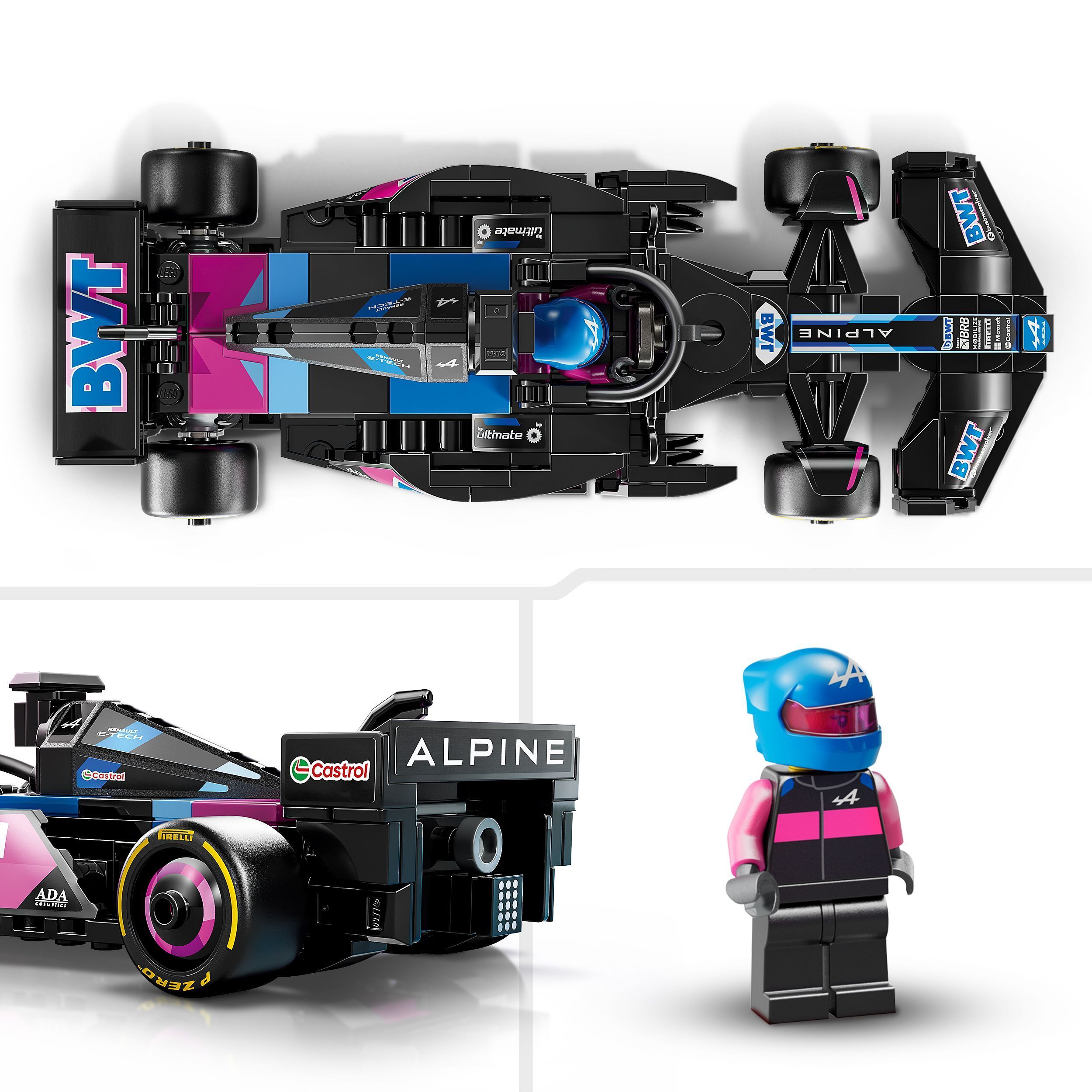 LEGO Speed Champions 77248 – BWT Alpine F1® Team A524 ‑kilpa-auto
