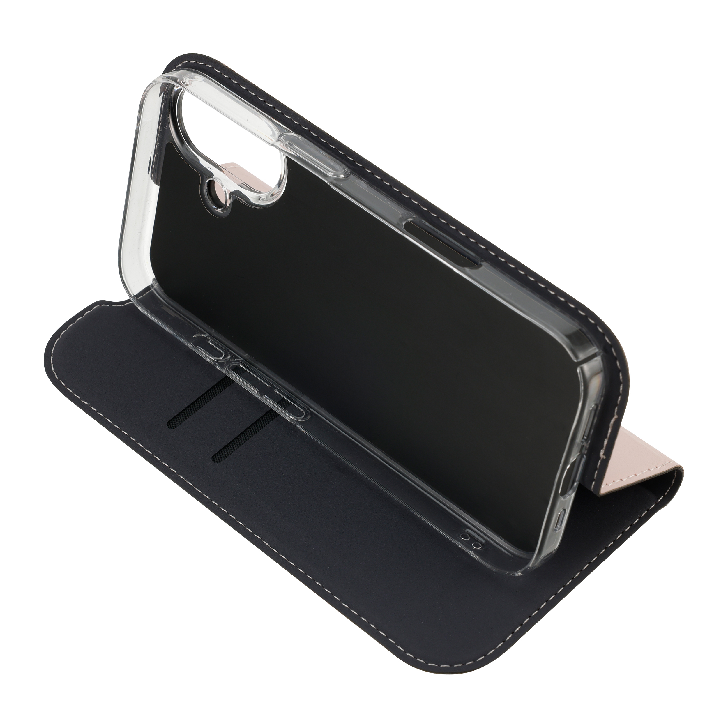 FoneKit BookCase suojakotelo, iPhone 17, vaaleanpunainen