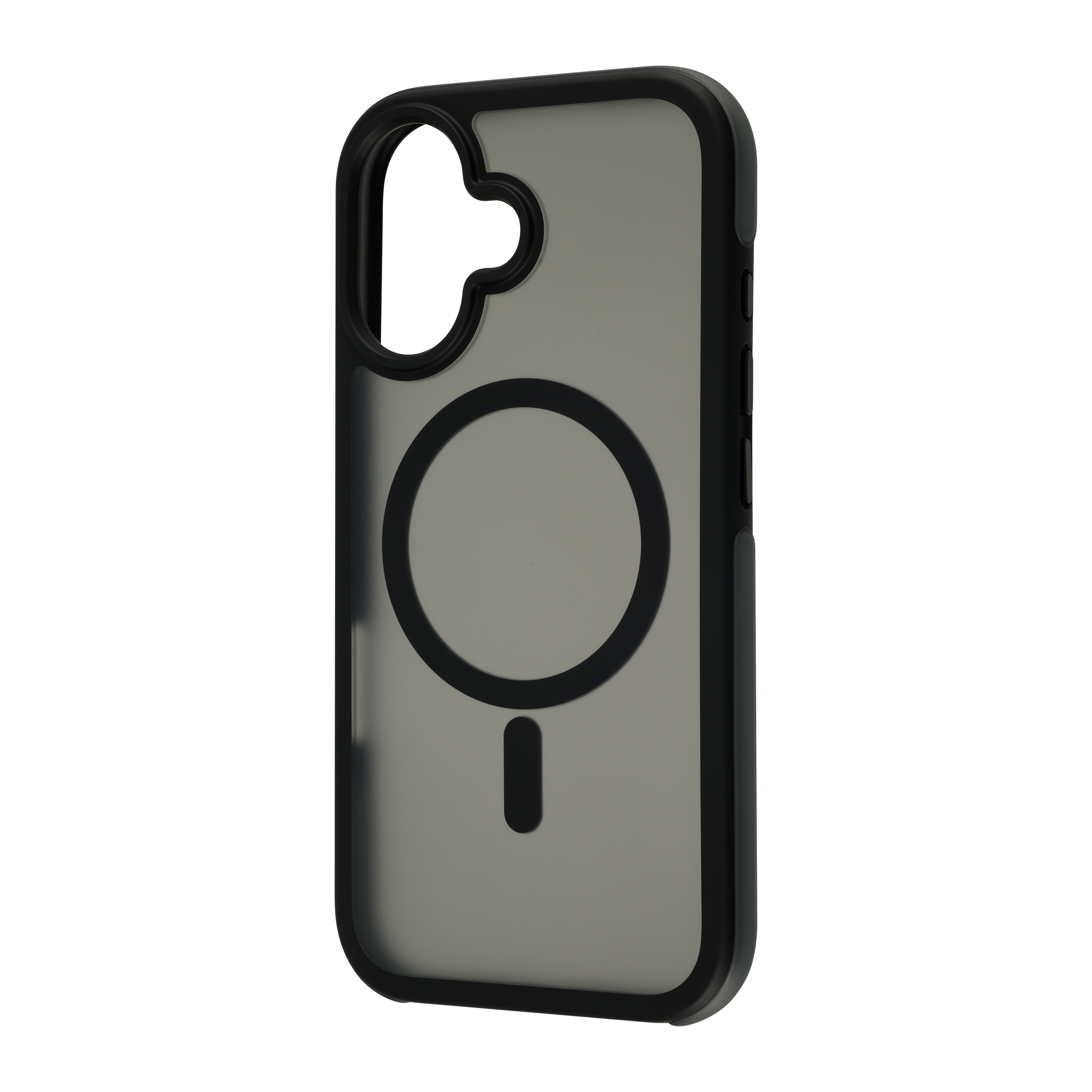 FoneKit Drop-Proof iskunkestävä MagSafe-yhteensopiva suojakuori, iPhone 17, musta/harmaa