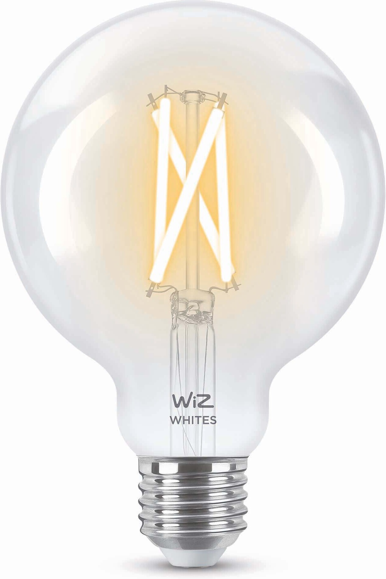 WiZ älylamppu, E14, kirkas lasi, tunable white - valkoisen valon sävyt, Wi-Fi, 2700-6500 K, 470 lm