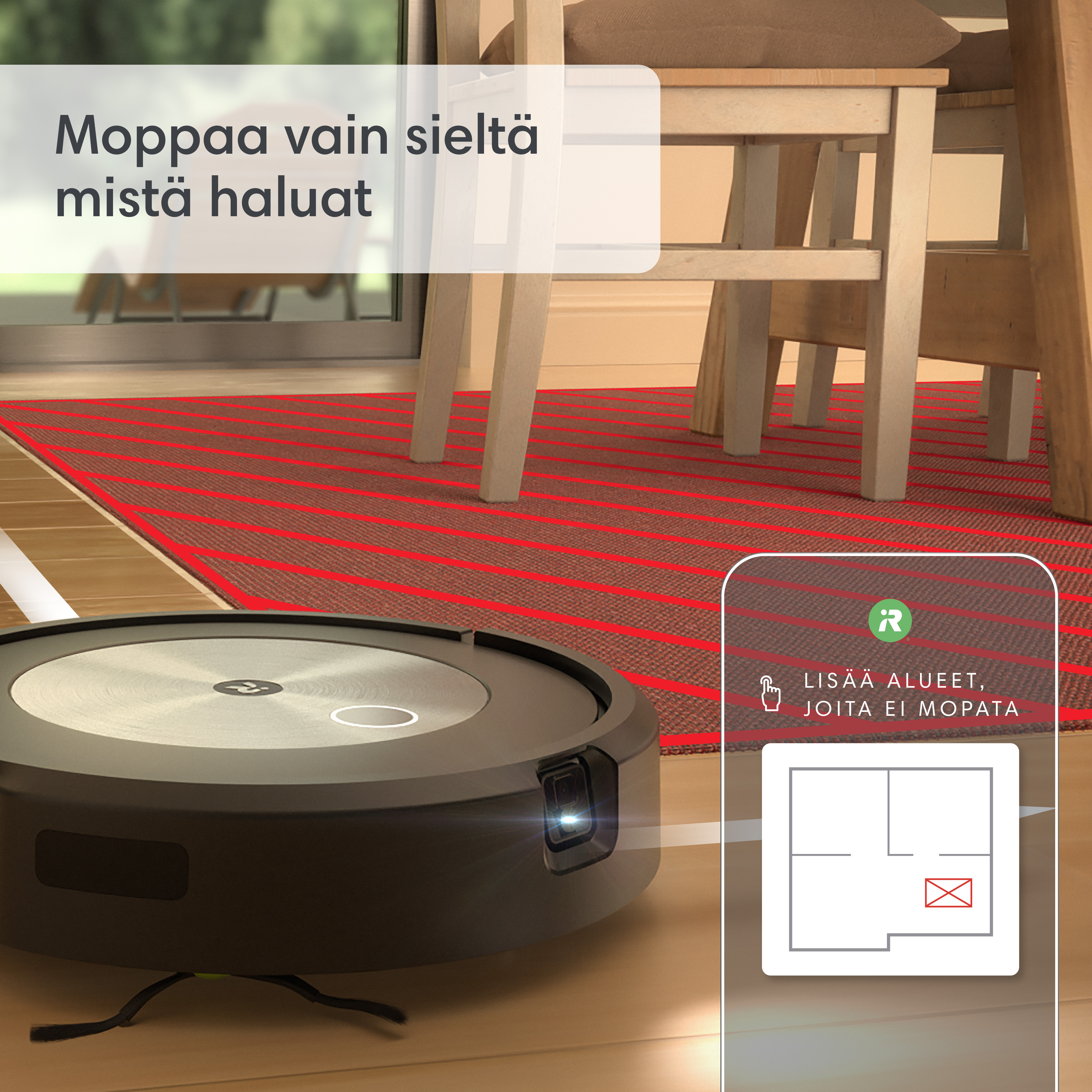 iRobot Roomba Combo j5 -robotti-imuri ja -moppi
