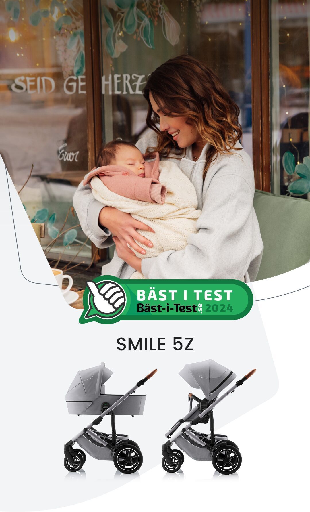 BRITAX RÖMER SMILE 5Z LUX -rattaat, Urban Olive