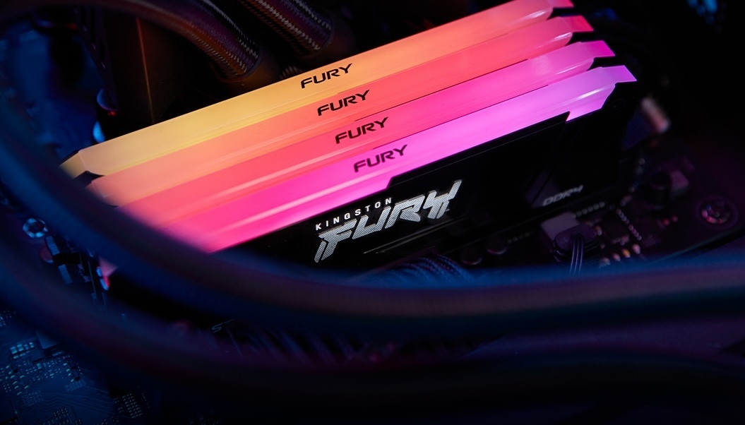 Kingston FURY Beast RGB DDR4 3200 MHz CL16 64 Gt -muistimodulipaketti