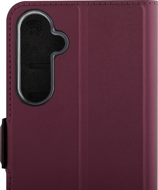 Wave BookCase -suojakotelo, Samsung Galaxy S23 FE 5G, Smoky Sangria