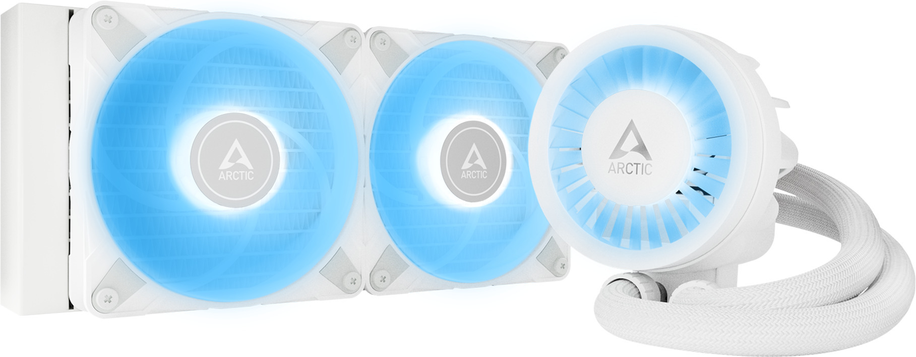 Arctic Liquid Freezer III 240 ARGB -nestejäähdytysjärjestelmä, valkoinen