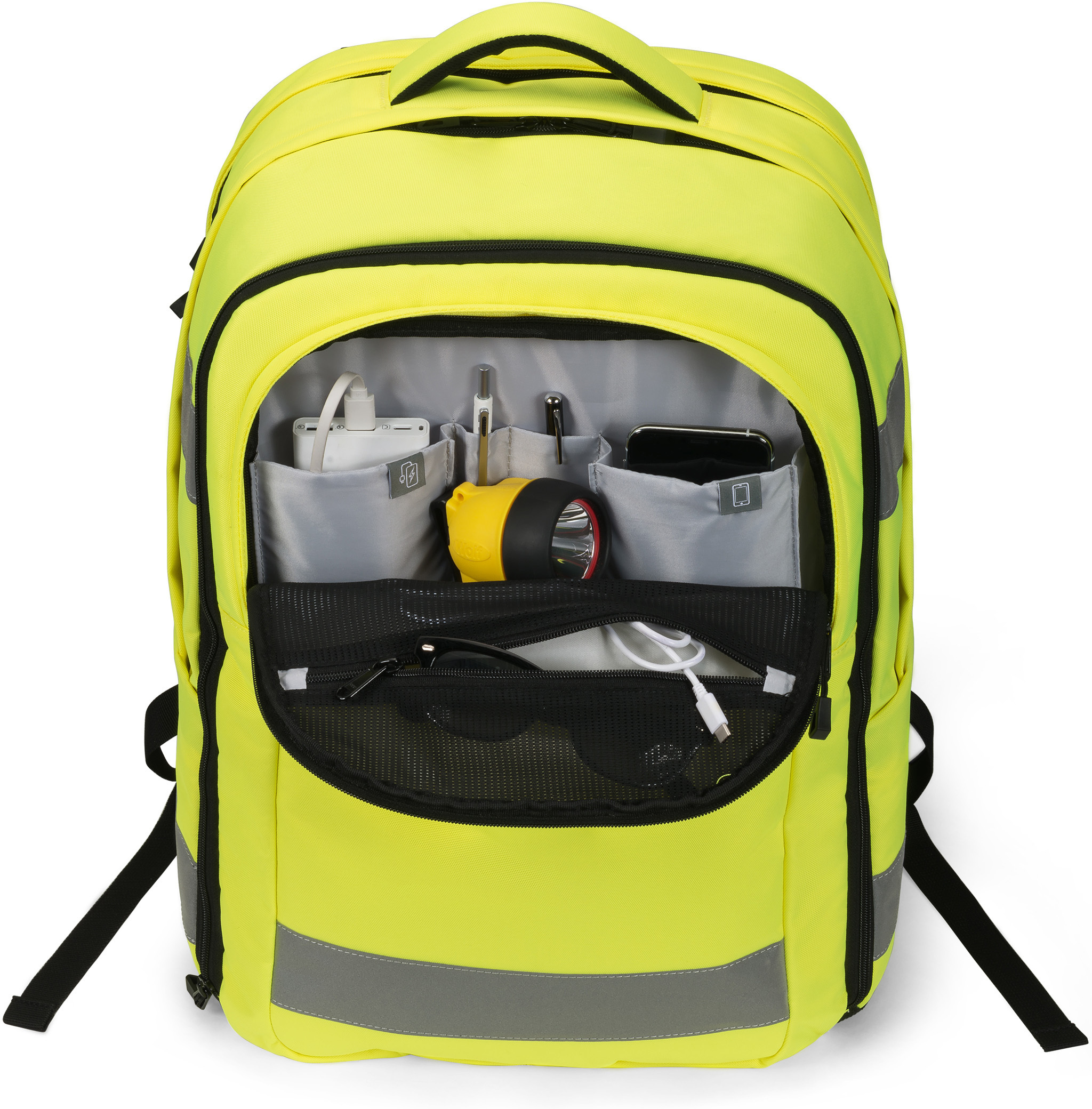 Dicota HI-VIS 32–38L -reppu, keltainen