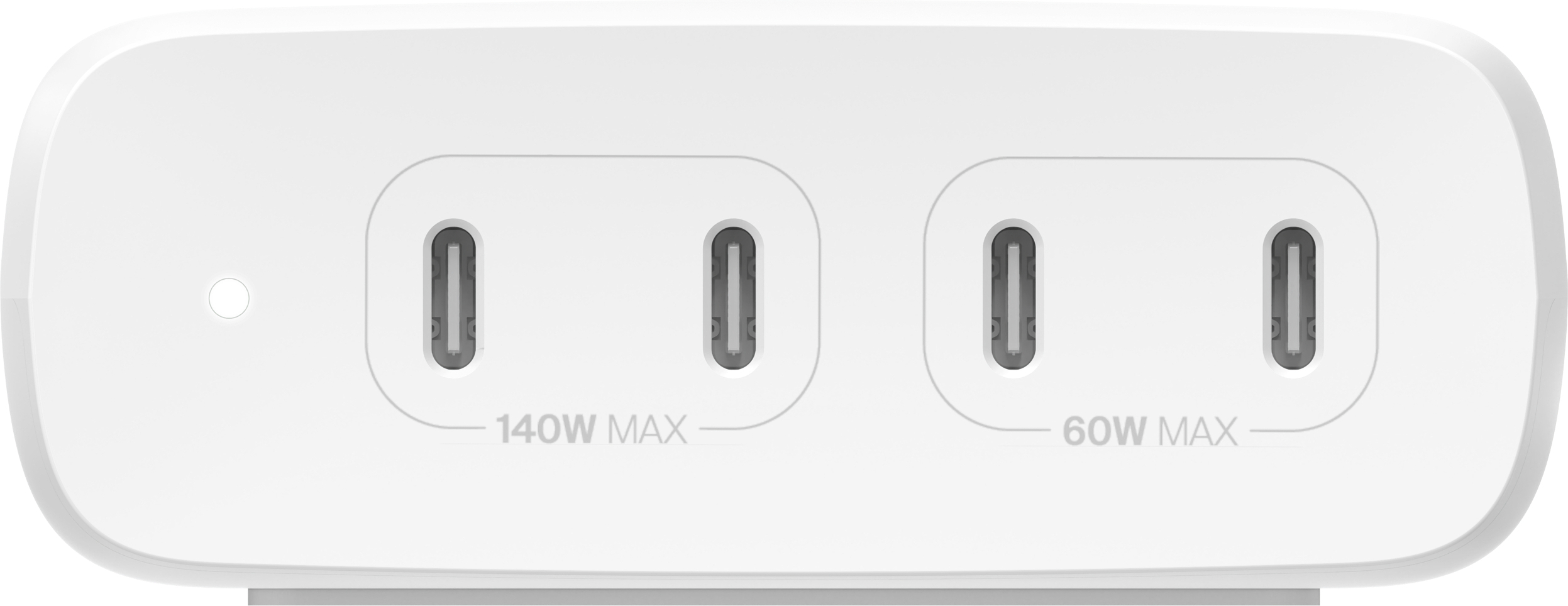 Belkin BoostCharge Pro 4-Port USB-C GaN 200 W -verkkovirtalaturi, valkoinen