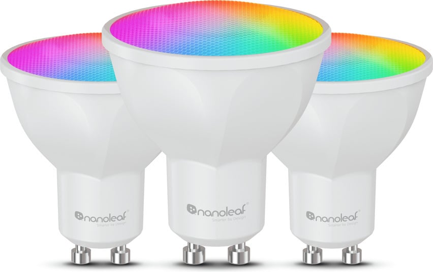Nanoleaf Essentials Matter Wi-Fi GU10 älylamppu, 3 kpl