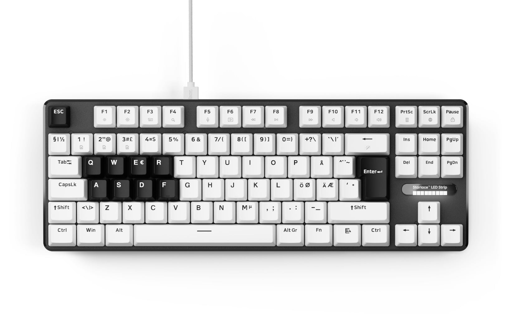 Pulsar PCMK 3 HE TKL gaming keyboard, white – Verkkokauppa.com