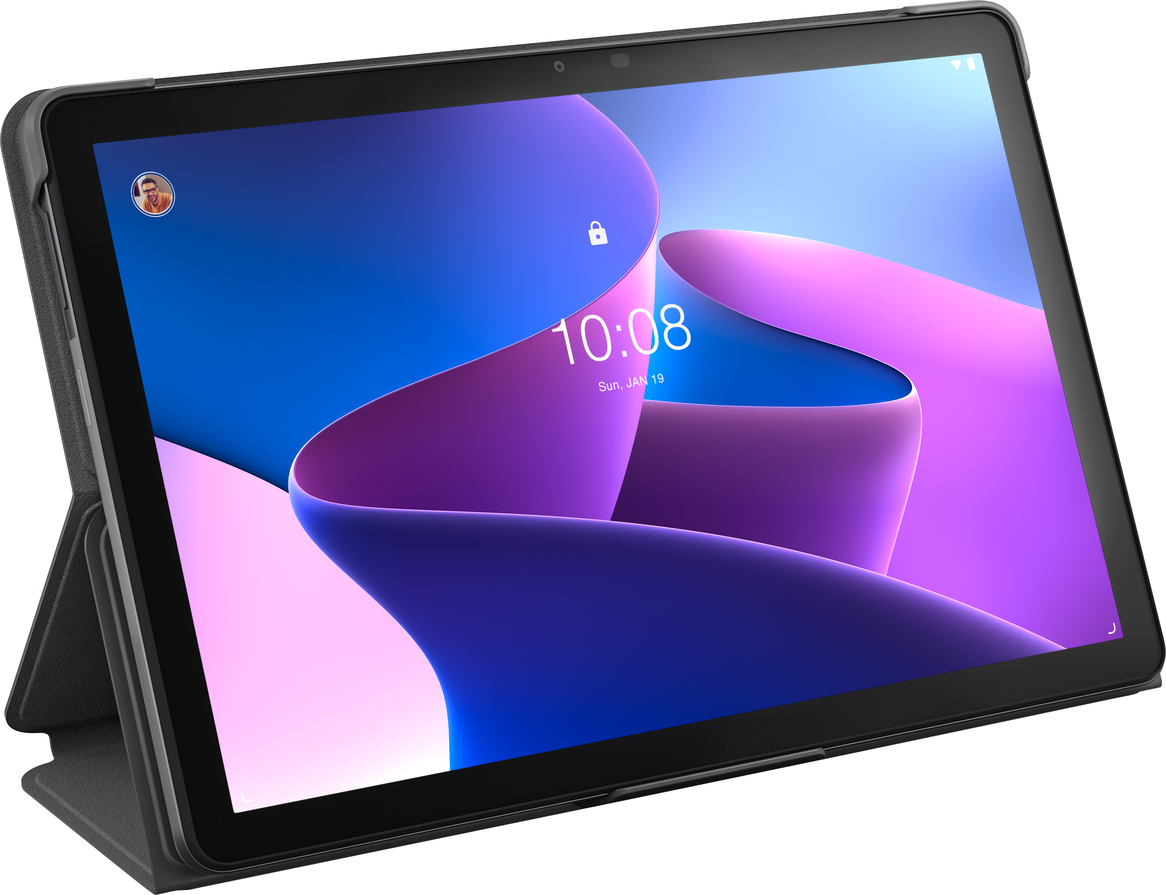 Lenovo Folio Case for Tab M10 3rd Gen -suojakuori, musta