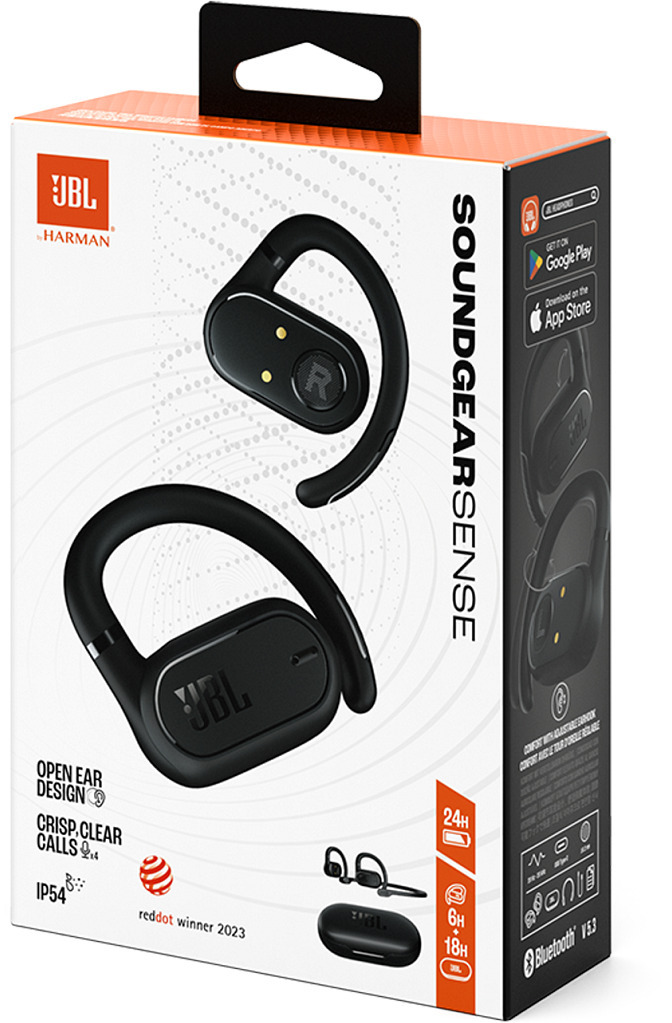 JBL Soundgear Sense langattomat urheilukuulokkeet, musta