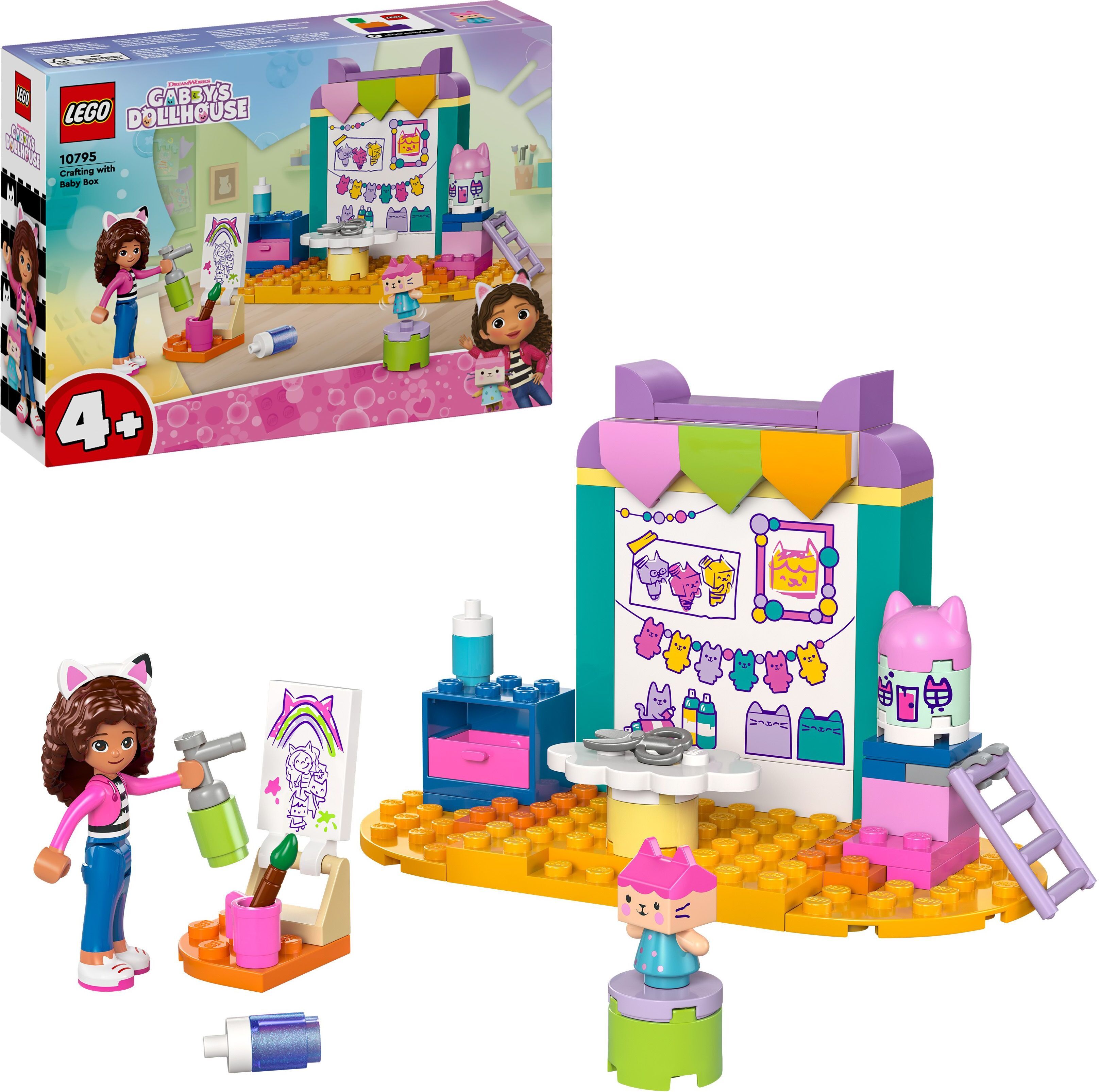 LEGO Gabbyn Nukketalo 10795  - Askartelua Boksivauvan kanssa